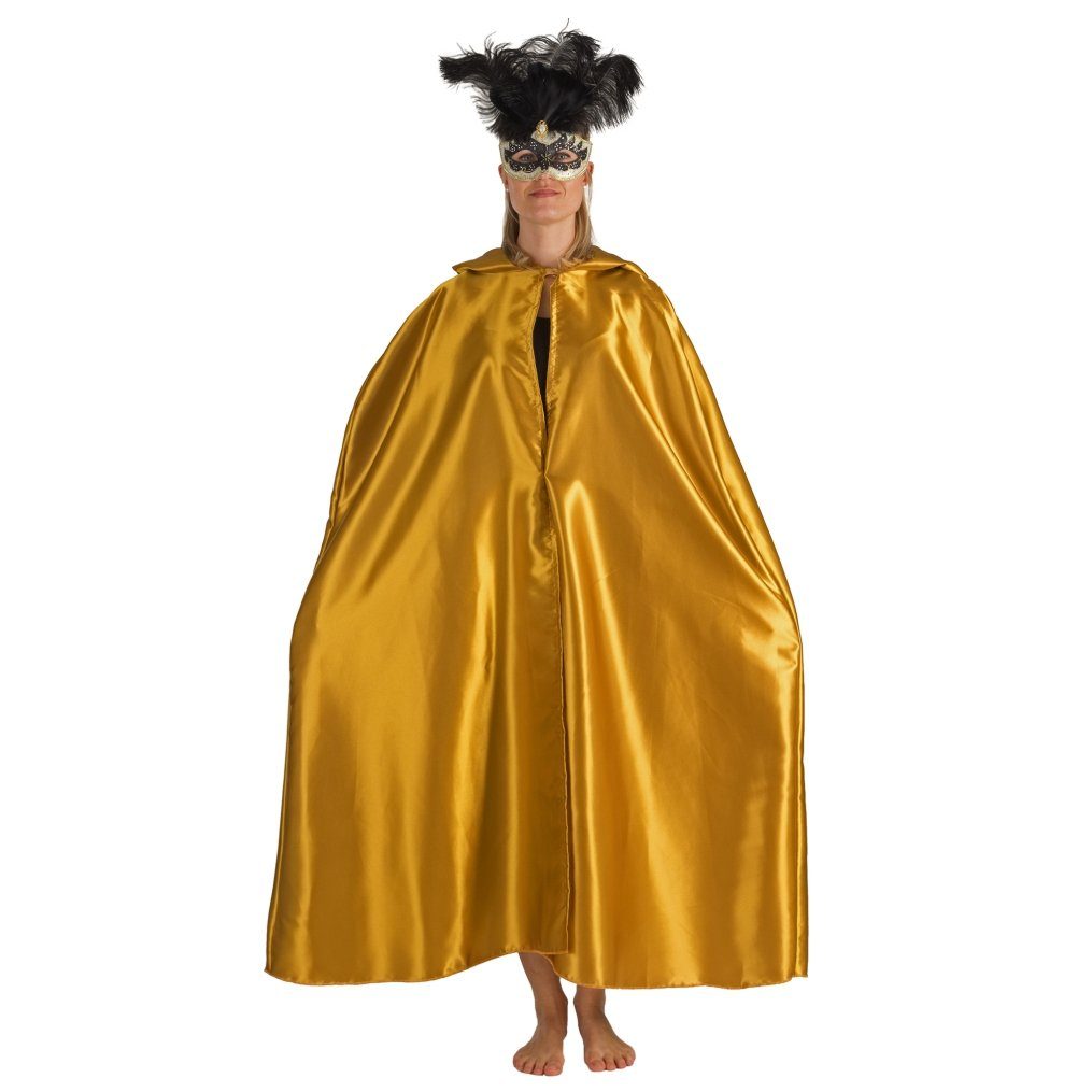 Lipta TDP Kostüm Umhang mit Kapuze in Gold für Erwachsene
