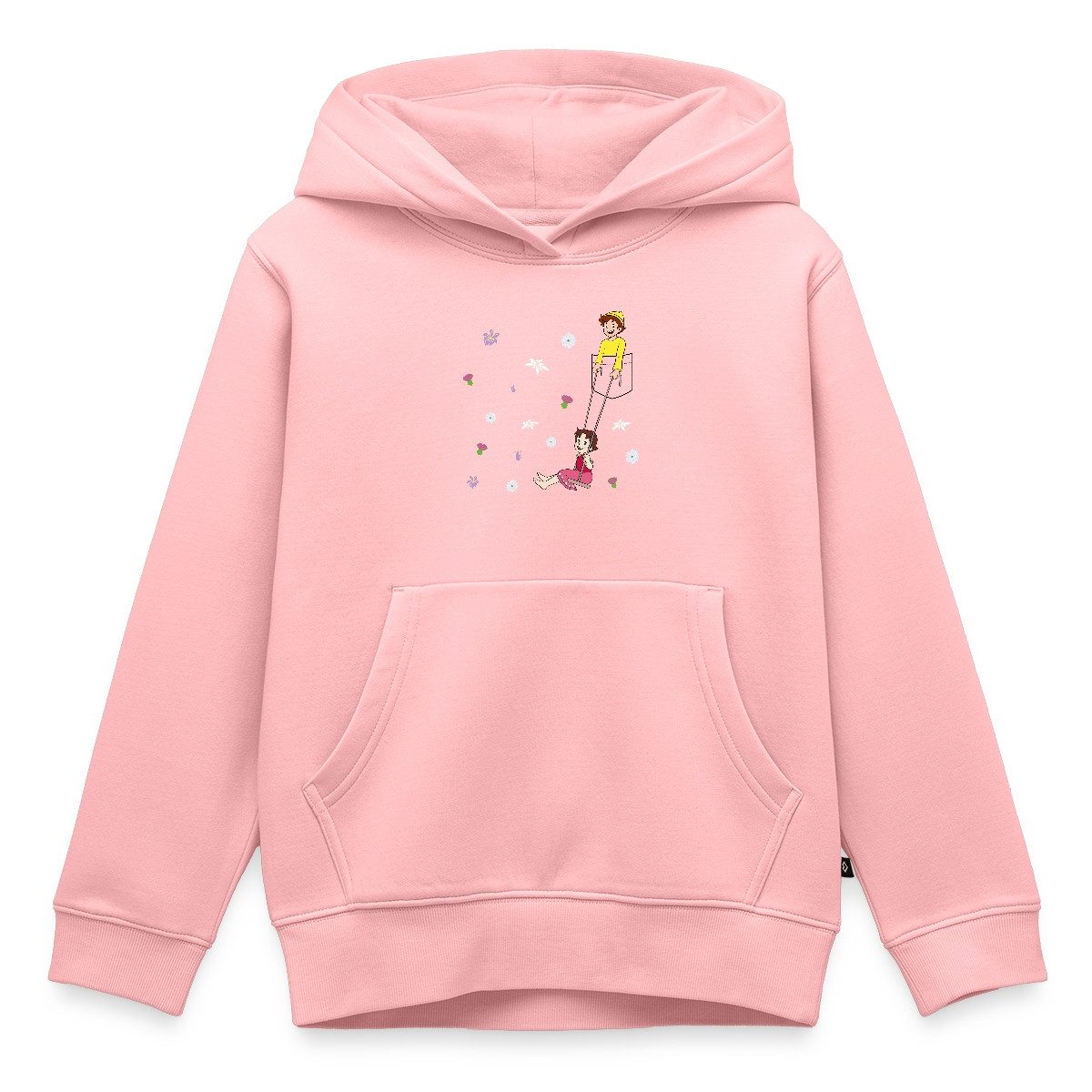 Hoodie Heidi Schaukelt Mit Peter Brusttasche Kinder Premium Hoodie