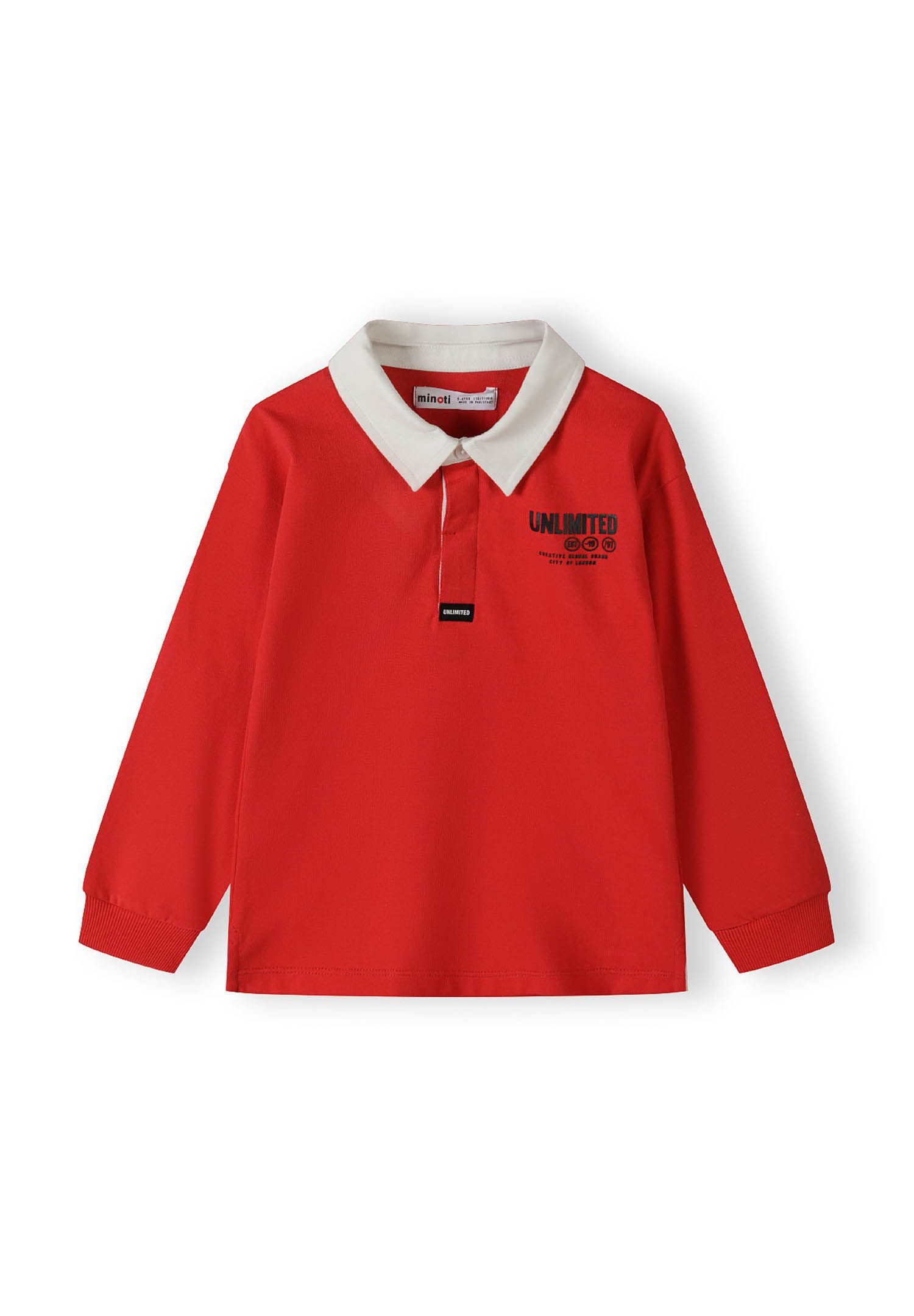 MINOTI Poloshirt Poloshirt mit Print und Kragen in Kontrastfarbe (2y-14y) m günstig online kaufen