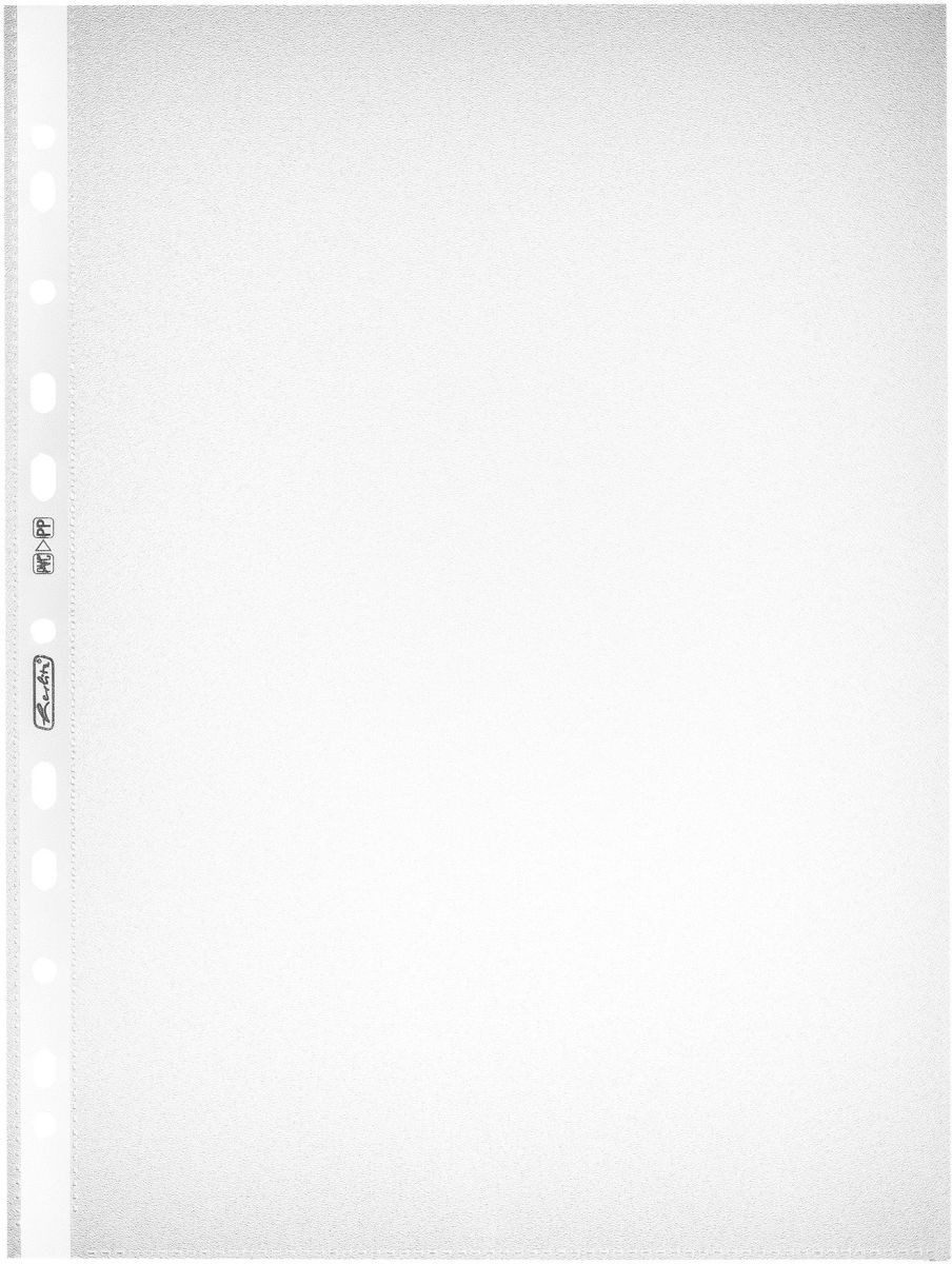 Herlitz Prospekthülle Prospekthüllen A4 genarbt Eco. VE=100 Stück (10 Stück)