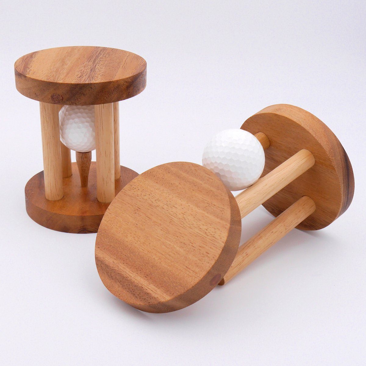 ROMBOL Denkspiele Spiel, Geschicklichkeitsspiel Golfball im Knast, ein lustiges Geschenk nicht nur für Golf-Fans, Holzspiel