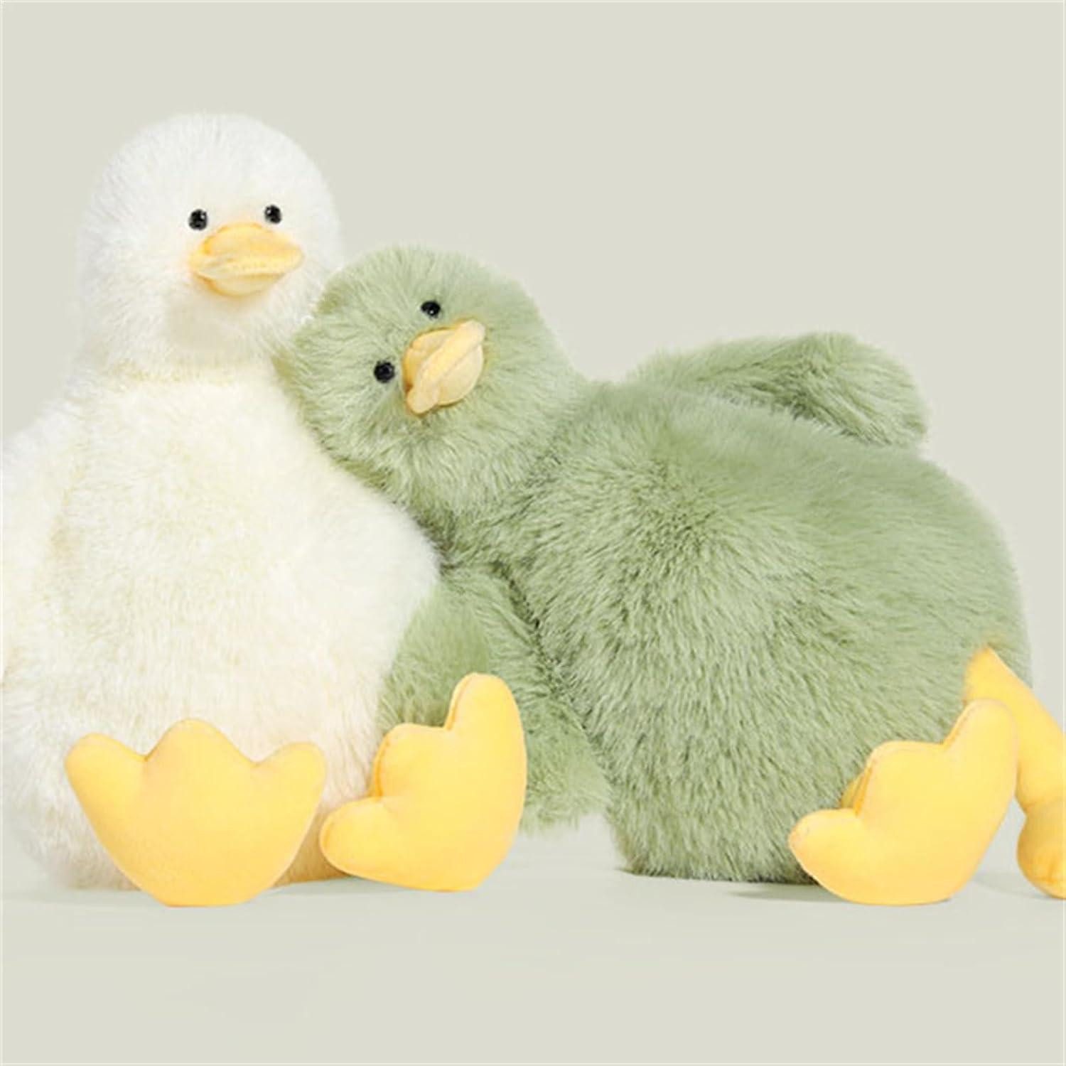 LuxusKollektion Kuscheltier Stofftier Ente Gans Plüsch Kuscheltier Geschenk Kinder 30 cm Weiß