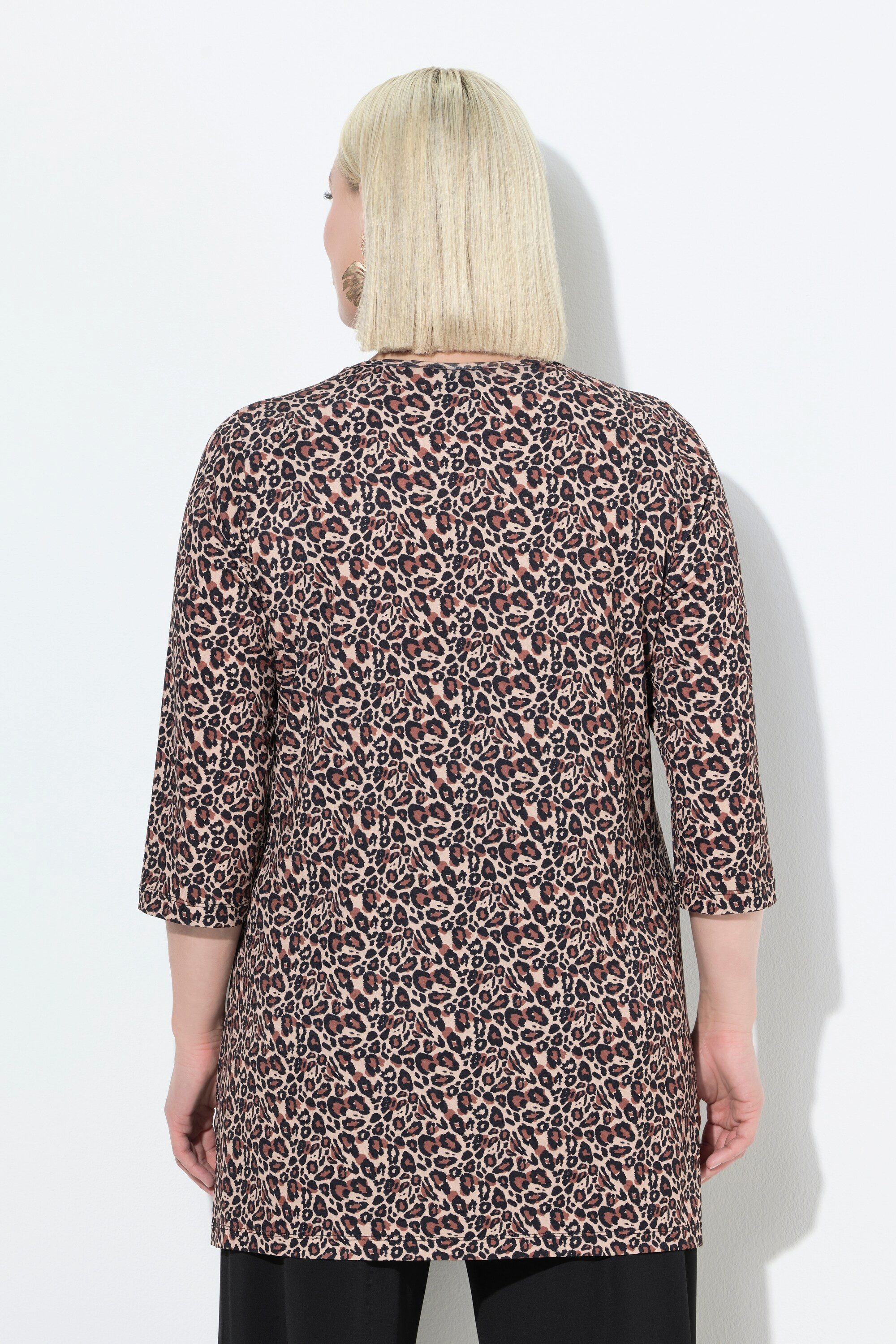 Ulla Popken Longshirt Longshirt A-Linie Rundhals 3/4-Arm – Bild 3 von 4