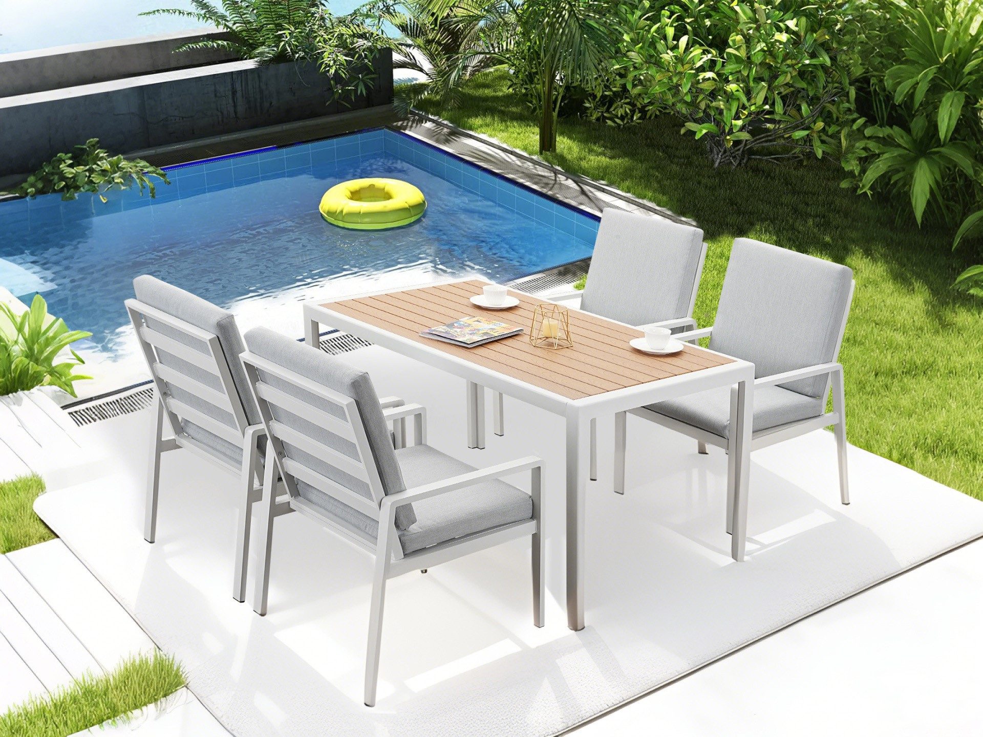 MeXo Gartenlounge-Set Gartenmöbel Set Aluminium, (Garten günstig online kaufen