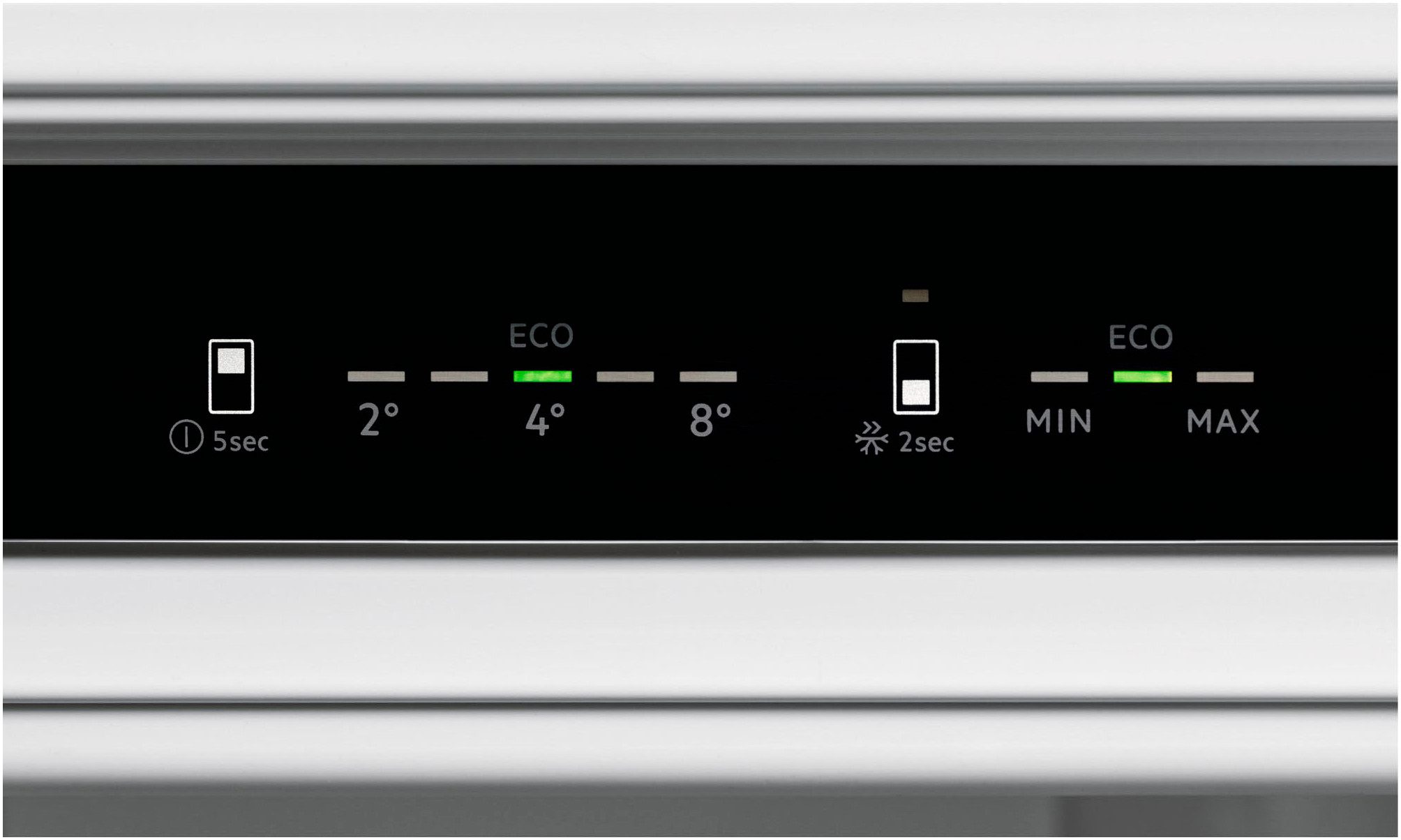 AEG Einbaukühlschrank Serie 5000 TSF5O88EF, 87,3 cm hoch, 55,6 cm breit, 118 L, variable Glasablagen bis zu 25 kg belastbar, Touch, Festtür
