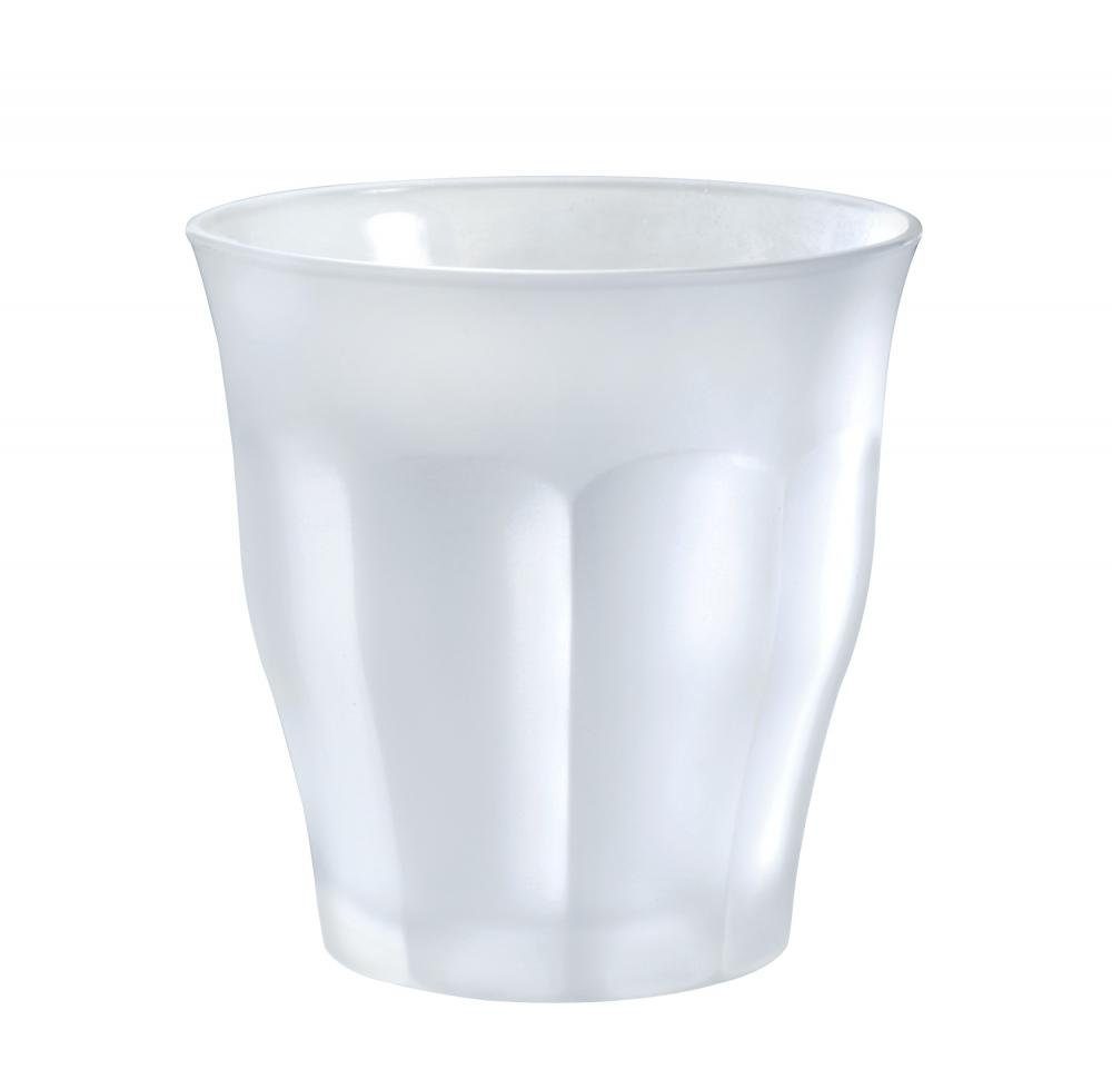 Duralex Tumbler-Glas Picardie Givré, Glas, Trinkglas Wasserglas Saftglas 250ml Glas frosted 6 Stück