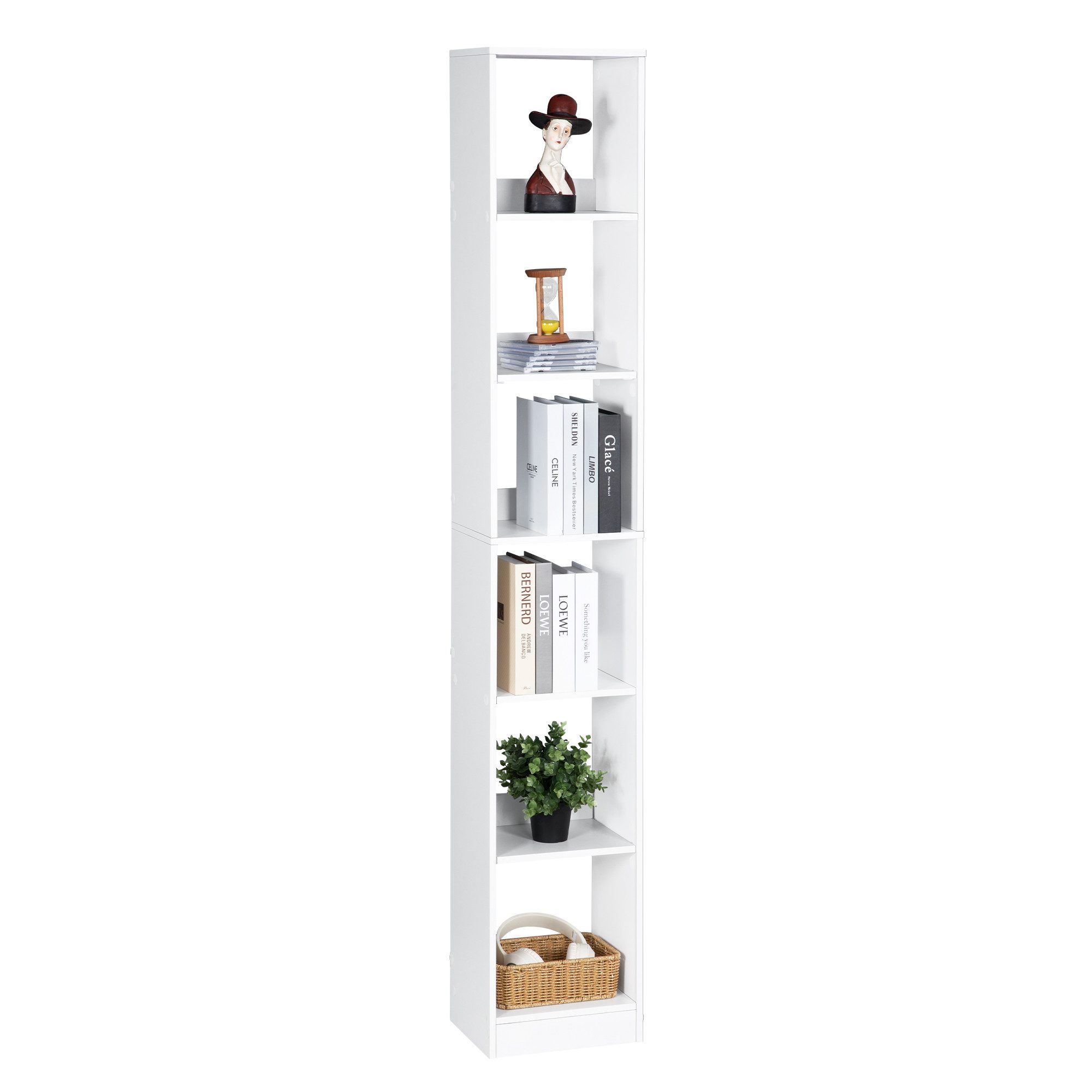 HZUANERI Bücherregal Modernes offenes Holzregal 6 günstig online kaufen