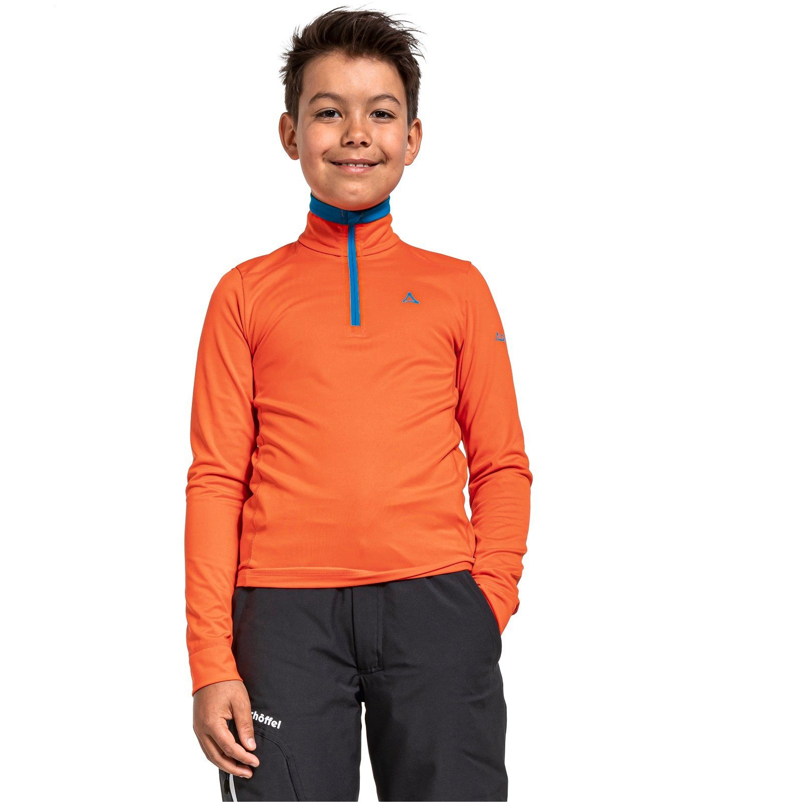 Schöffel Langarmshirt Napoli2 Halfzip orange Kinder