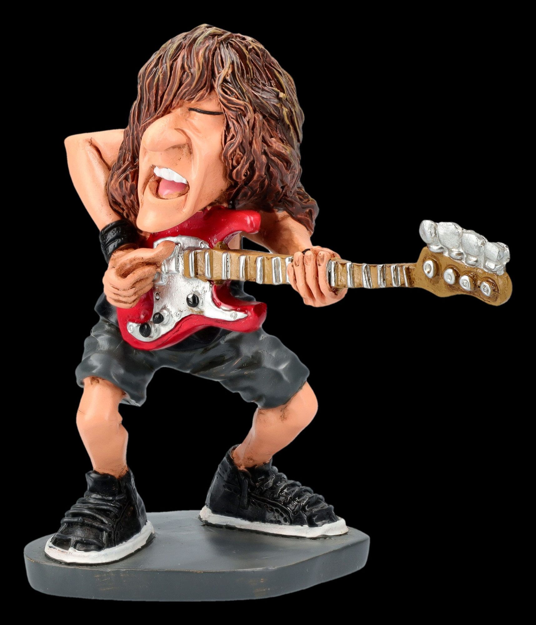 Figuren Shop GmbH Dekofigur Lustige Rockstar Figur - Bassist Steve - Dekofi günstig online kaufen