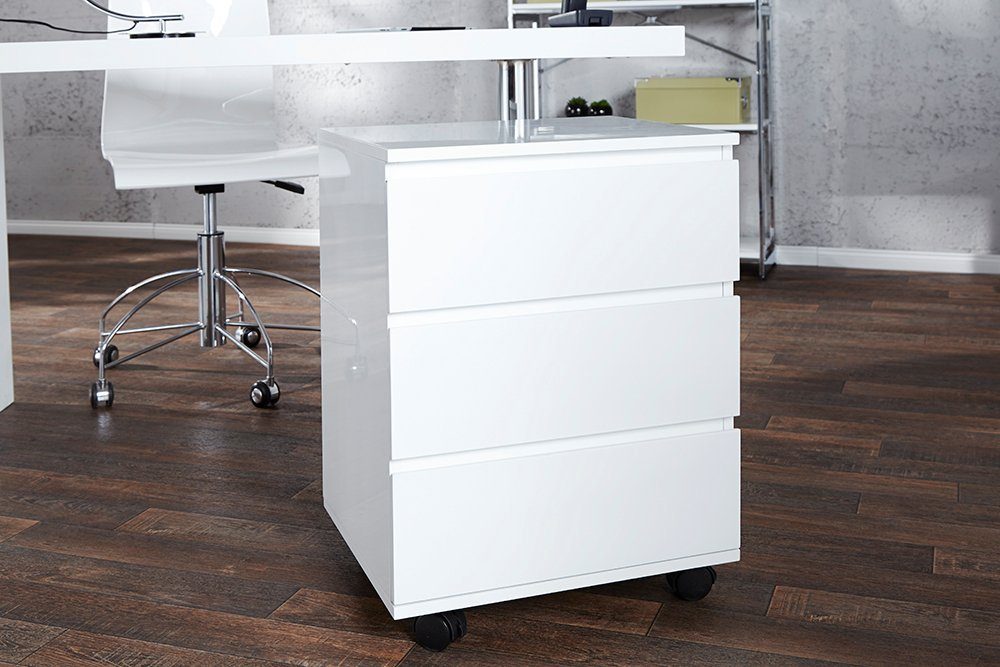 riess-ambiente Rollcontainer BIG DEAL 45cm weiß, Hochglanz – Bild 4 von 5