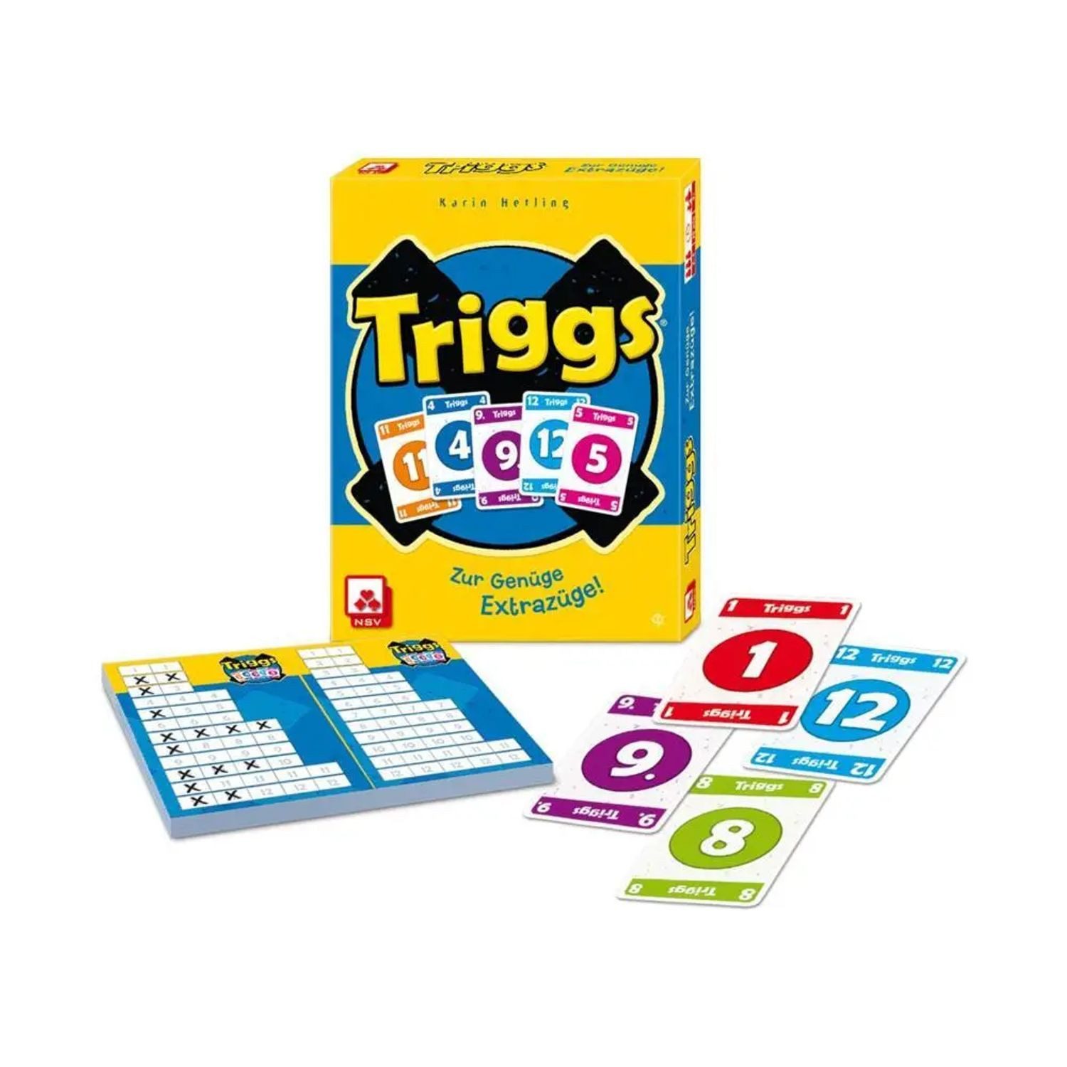 Cartamundi Spiel Triggs - Zur Genüge Extrazüge - Das schnelle Kartenspiel