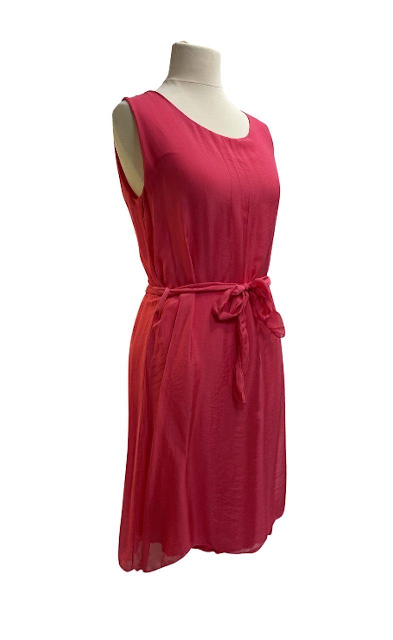 Sommerkleid Kleid Seidenkleid Sommer Unifarbe Pink BZNA Dress elegant