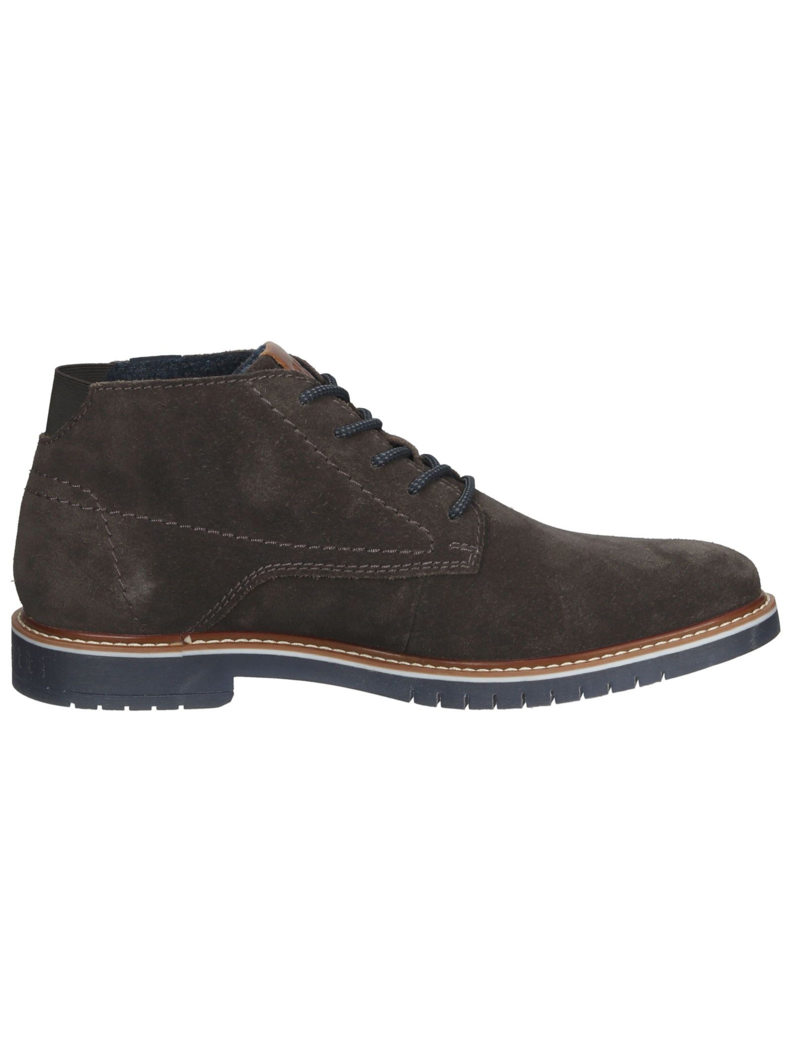 bugatti Stiefelette Veloursleder . Schnürstiefelette