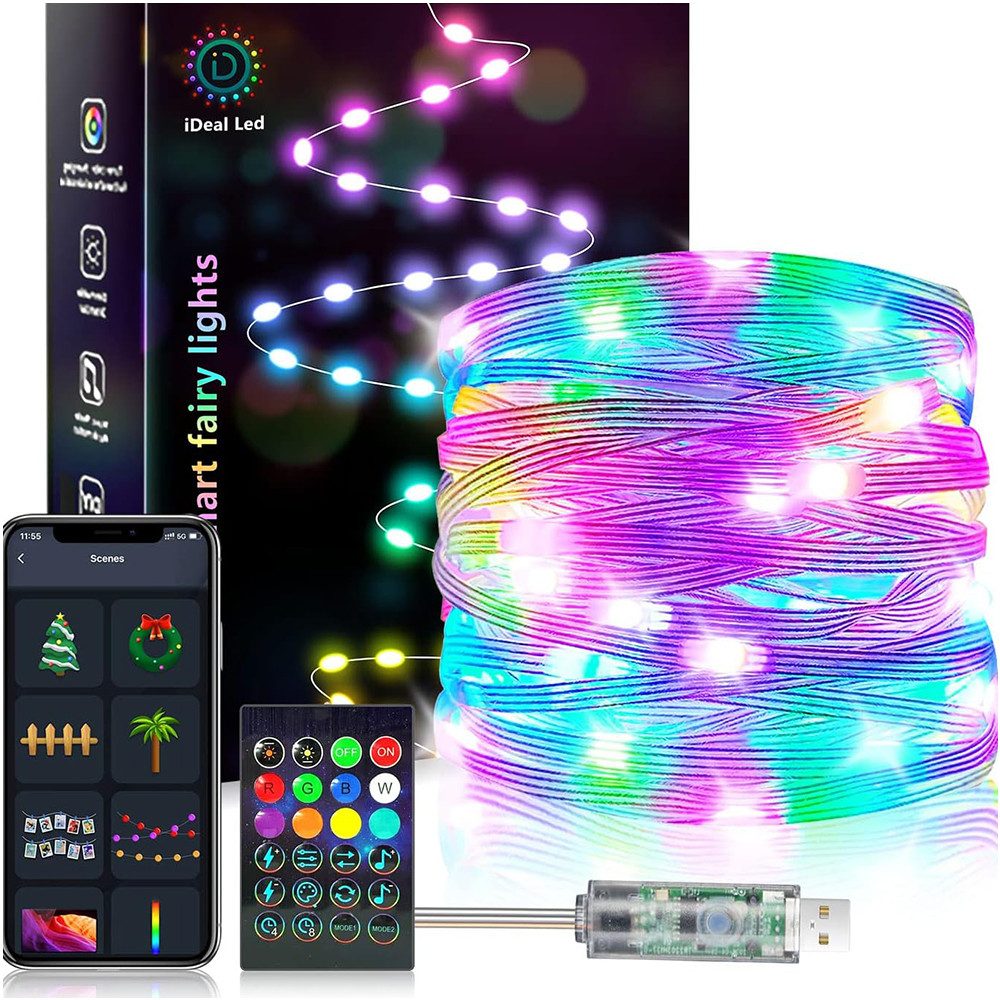PRIISF LED-Lichterkette Lichtschlauch Lichterschlauch Programmierbar USB RG günstig online kaufen