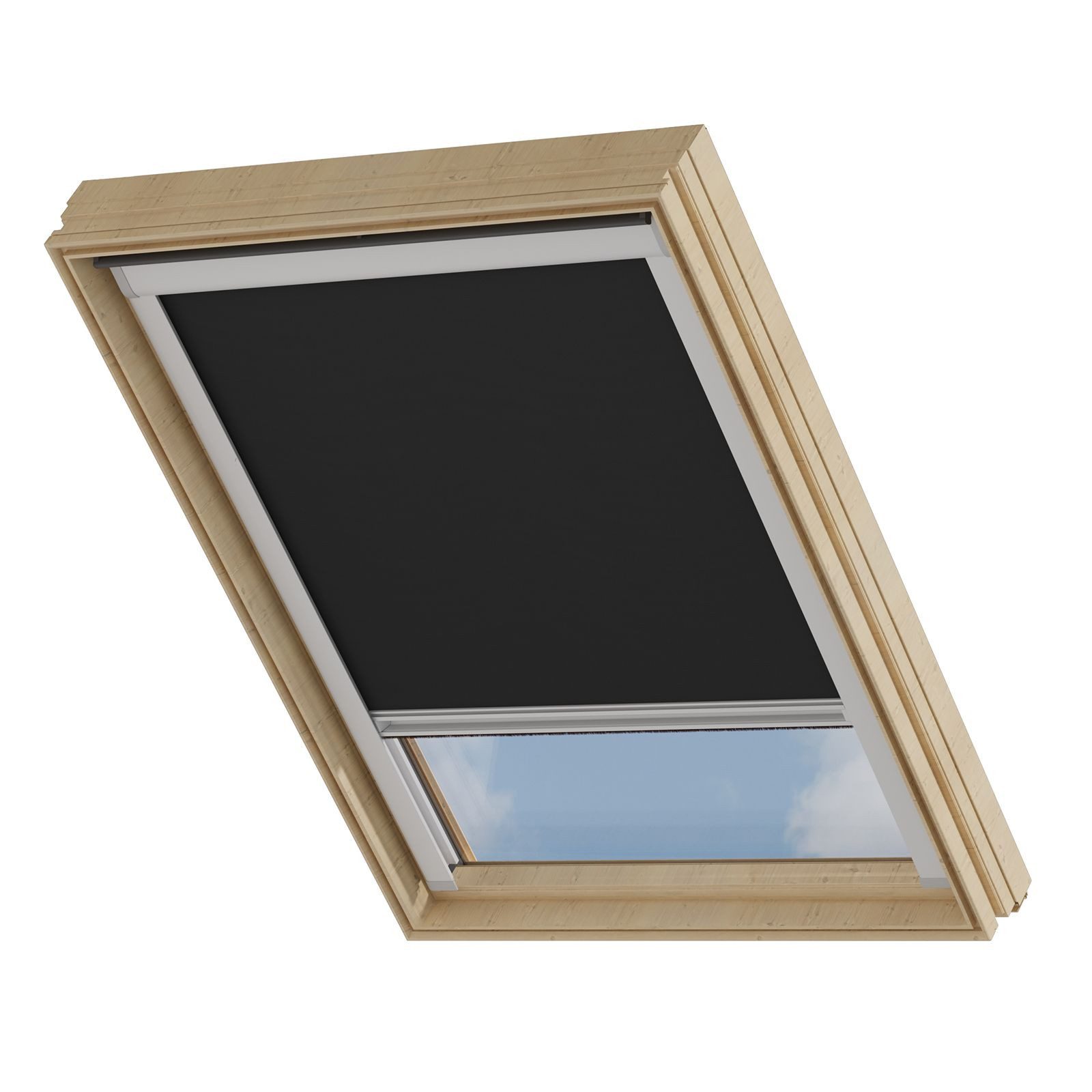 Dachfensterrollo Verdunklungsrollo Schwarz - Verdunklung - Kompatibel mit VELUX C02, Cocoon Home, verdunkelnd, Thermobeschichtet, Einfache Montage, 100% Verdunkelnd, Stufenlos