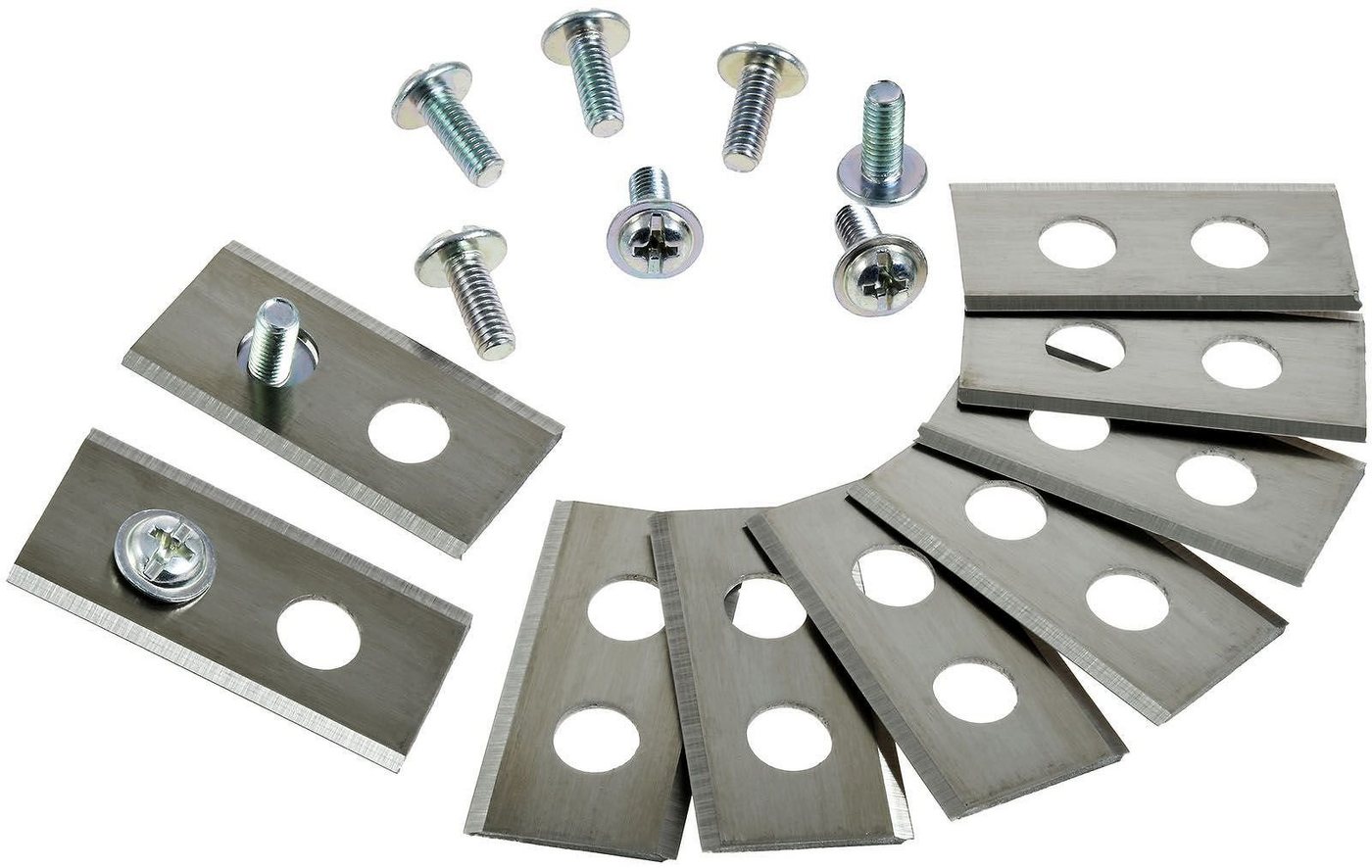 Powery Rasenmähermesser 9x Ersatz-Messer – Klingen 0,9mm für alle Worx Landroid Mähroboter silberfarben Powery Rasenmähermesser 9x Ersatz-Messer – Klingen 0,9mm für alle Worx Landroid Mähroboter silberfarben