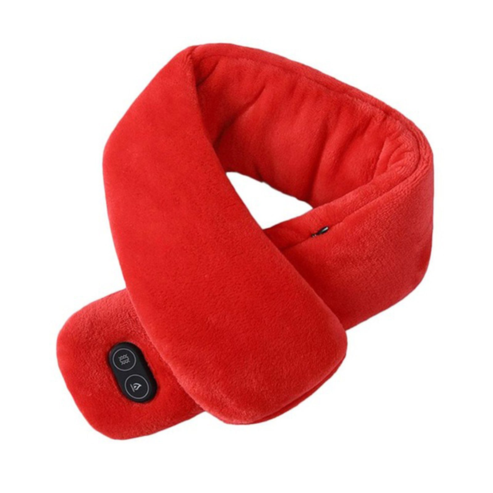 Blusmart Halstuch USB Heizung Schal Frauen Männer Dicke Warme Elektrische Beheizte Hals Rot