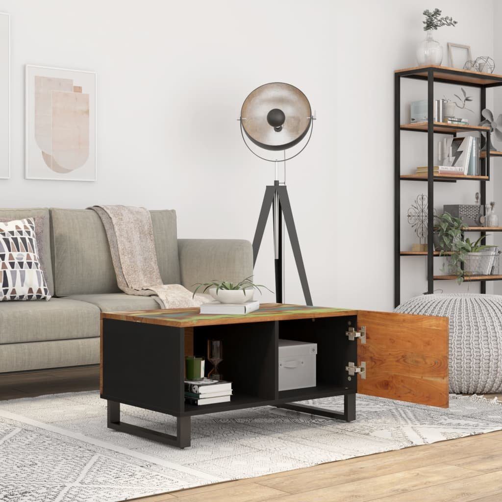 vidaXL Couchtisch Couchtisch 80x50x40 cm Altholz Massiv & Holzwerkstoff (1-St)
