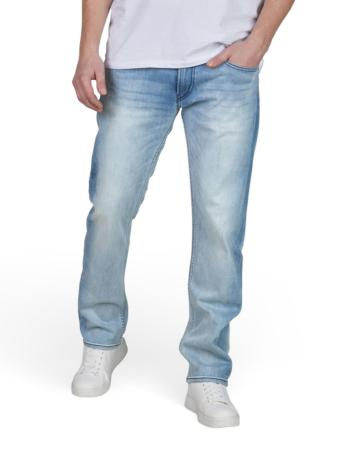 Replay Straight-Jeans Herren Jeanshose Grover Denim Hose mit Stretch günstig online kaufen