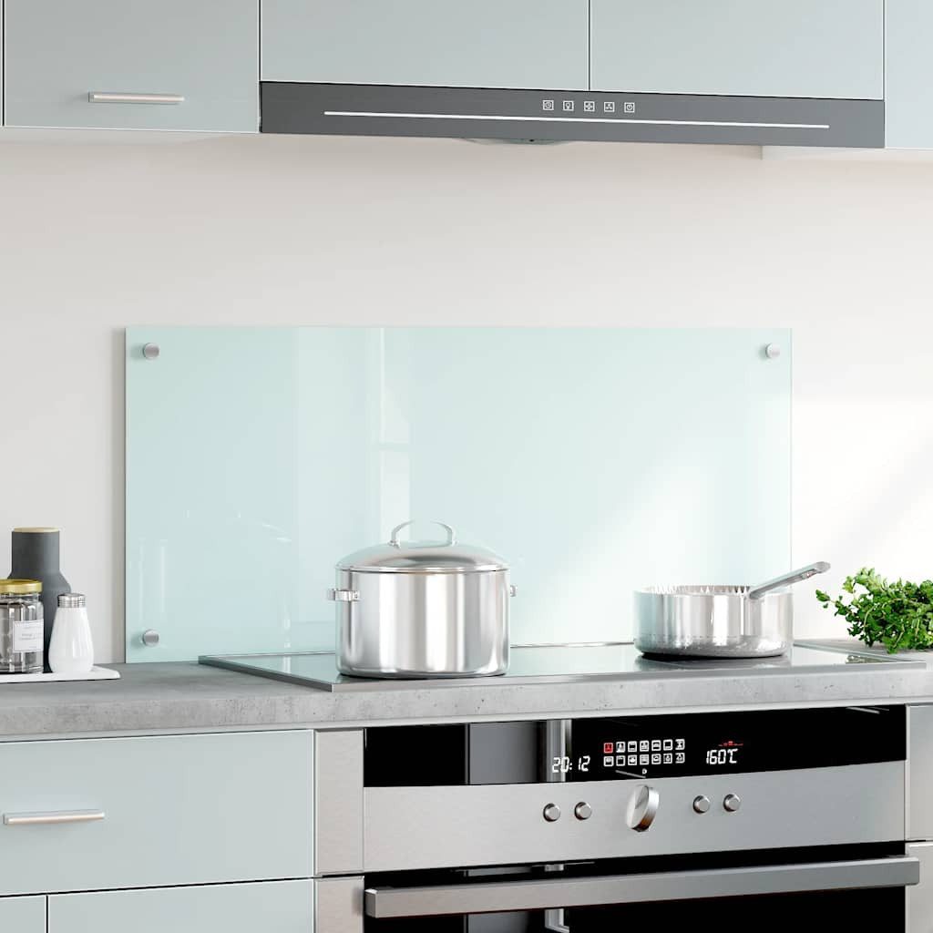 vidaXL Küchenrückwand Küchenrückwand Milchweiß 90x40 cm Hartglas, (1-tlg) – Bild 3 von 5