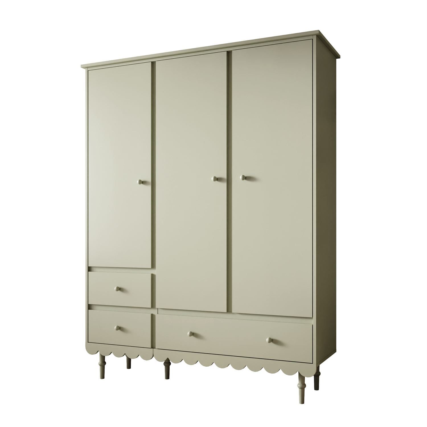 Lookway Kinderkleiderschrank BABUSHKA Dreitüriger Kleiderschrank mit günstig online kaufen