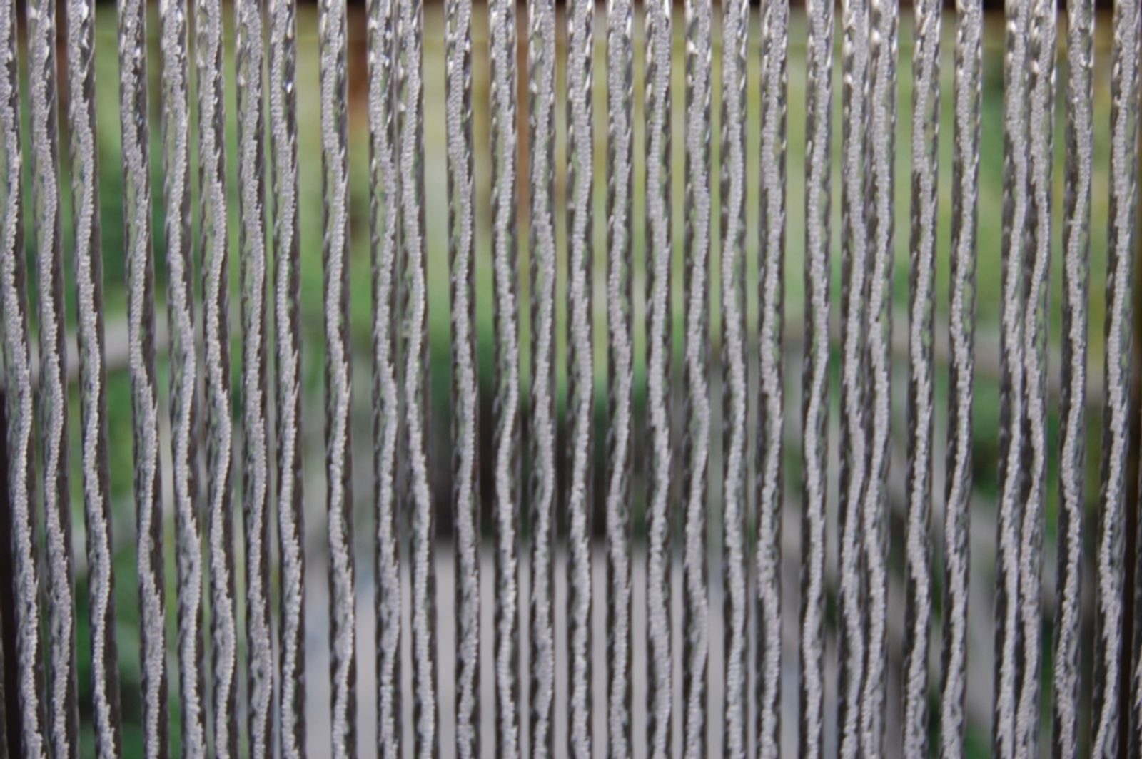 La Tenda Insektenschutz-Vorhang Türvorhang MERANO 2 Streifenvorhang weiß, 90 x 210 cm, PVC - Länge und Breite individuell kürzbar