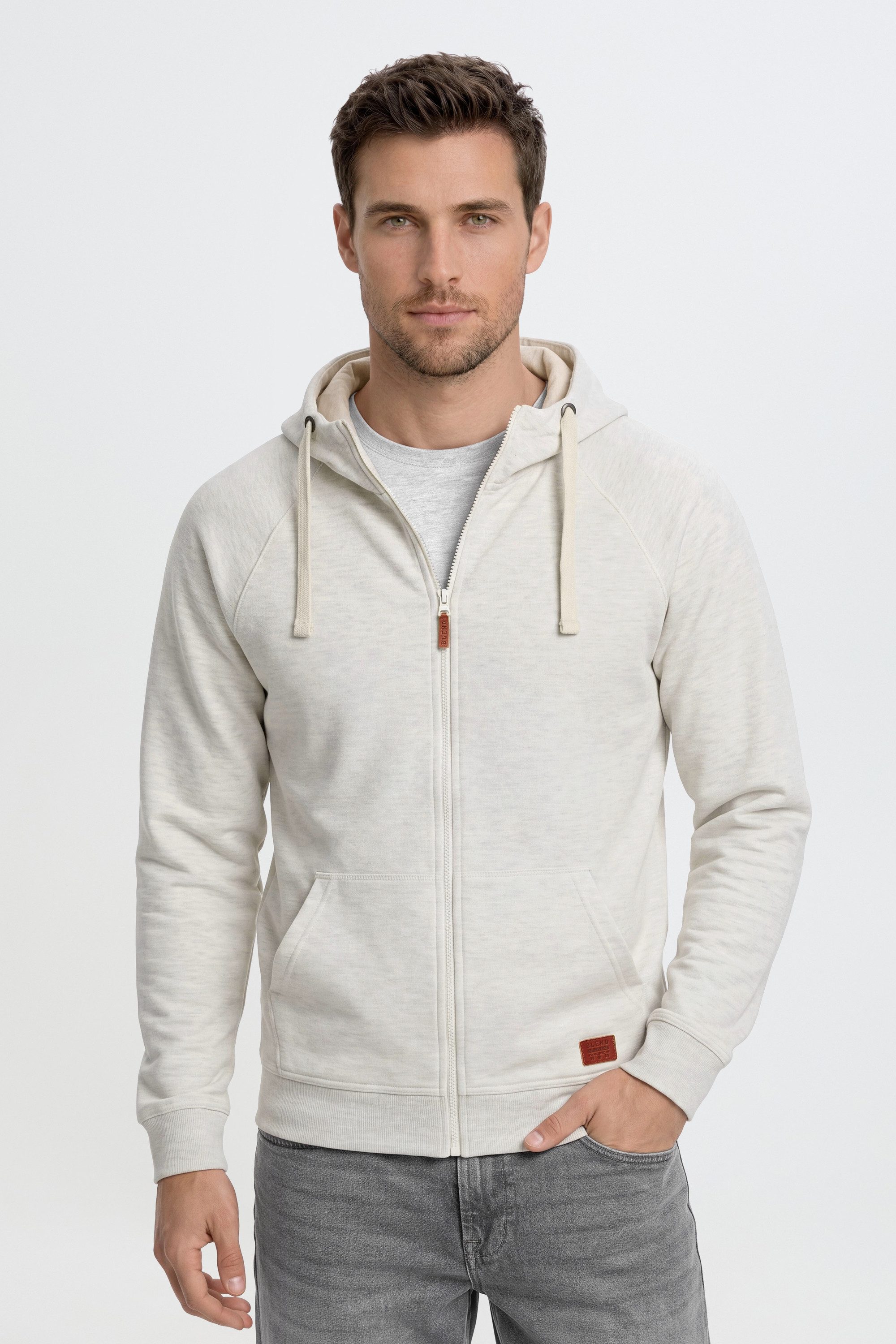 Blend Kapuzensweatjacke BHSpeedy Stilvolle Kapuzensweatjacke mit hochabschließendem Kragen