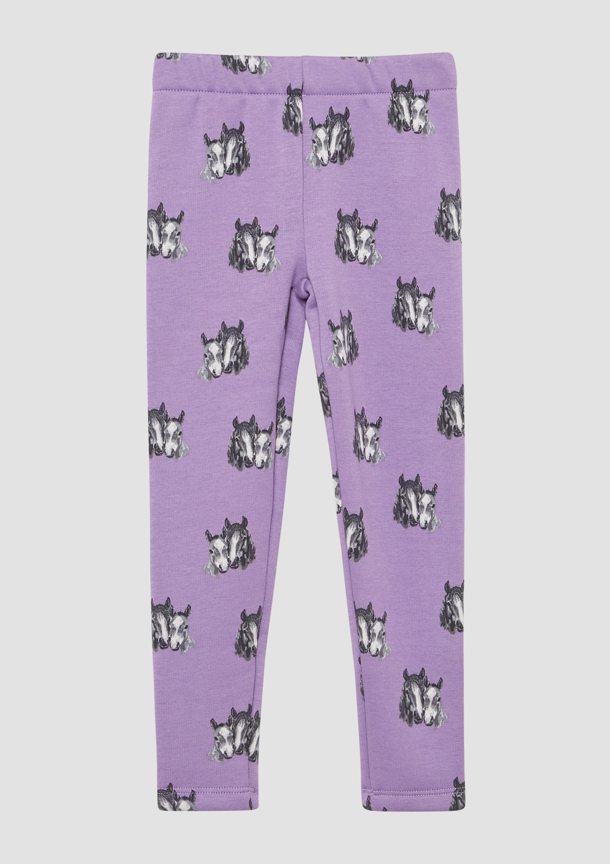 s.Oliver Leggings Leggins Kuschelige Thermofleece-Leggings mit All-over-Print
