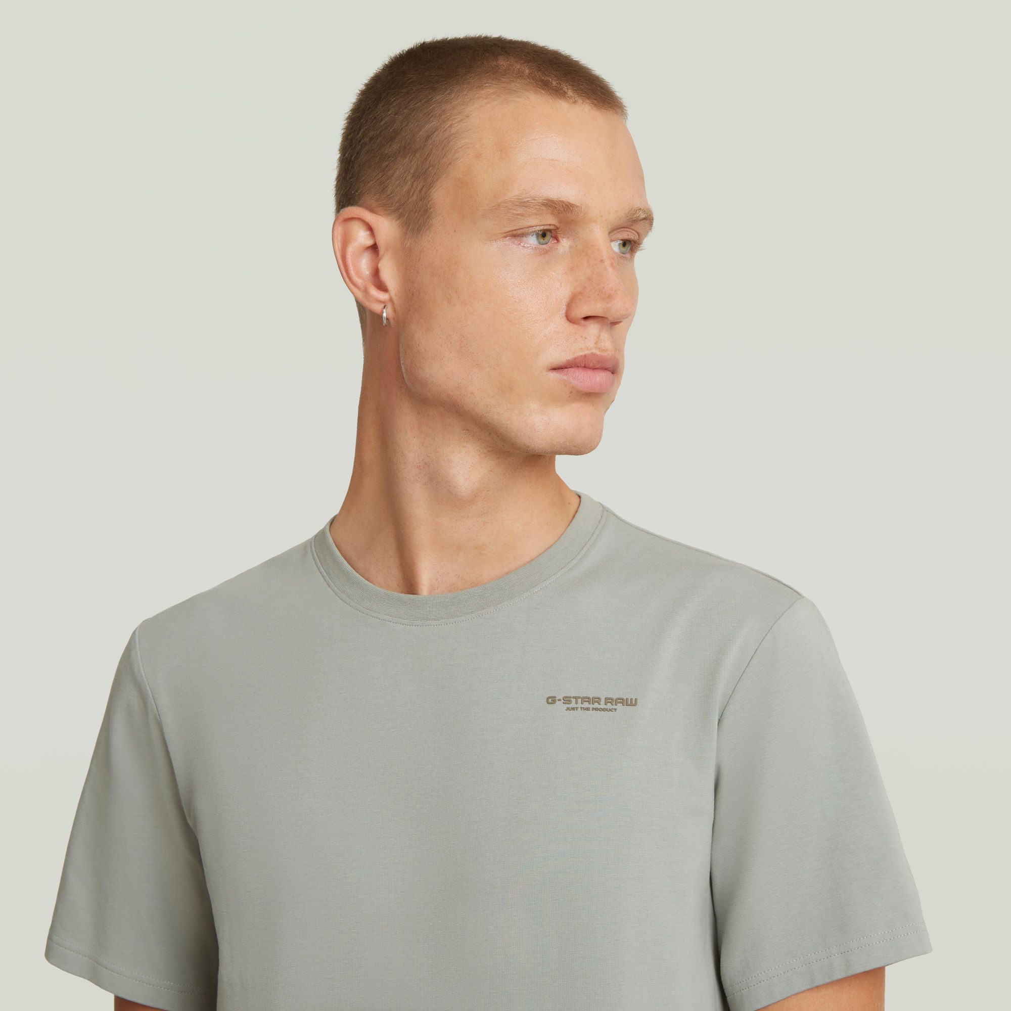 G-STAR T-Shirt Slim Base mit Rundhals, Baumwollmix