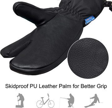 Daskoo Skihandschuhe Winter Fahrrad Handschuhe Winterhandschuhe (Pack) Ski Wasserdicht