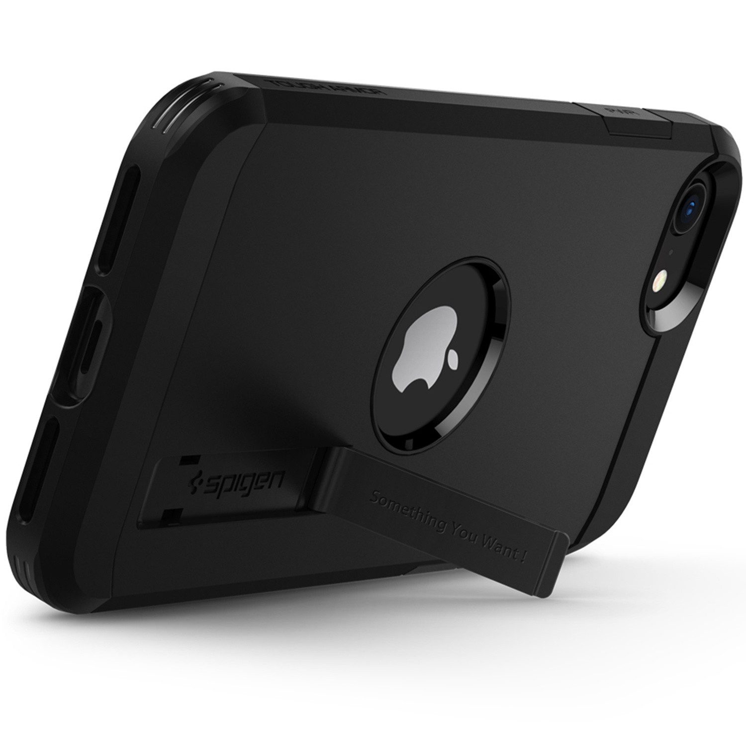 Spigen Backcover Spigen Tough Armor™ Case Schwarz für das Apple iPhone SE (2022 / 2020)