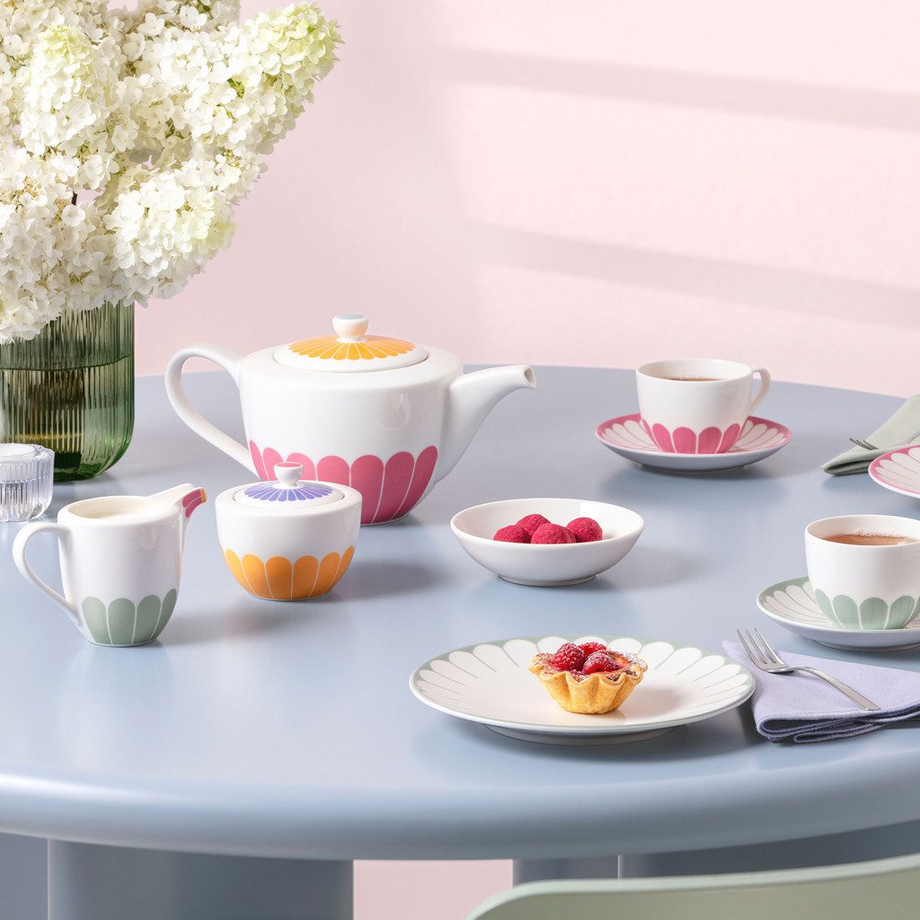 Villeroy & Boch Milchkännchen Fleur couleur Milchkännchen 13,5x8x9cm, (1-St), Premium Porcelain, mikrow.- & spülm.sicher, Made in Germany