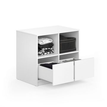 Vicco Kommode Highboard Sideboard VISIT 4 Ablagen Weiß