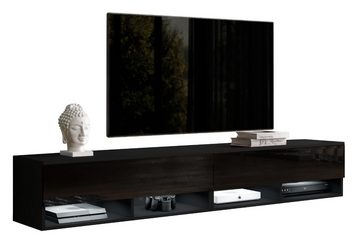 Furnix TV-Schrank Wendi B200 x H34 x T32 cm Fernsehschrank ohne LED Auswahl modernes Design, viel Stauraum