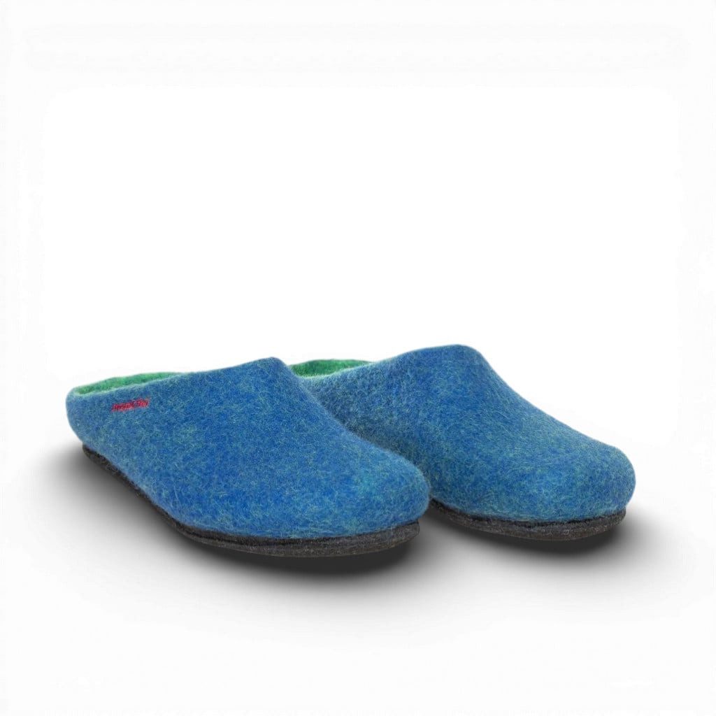 Gottstein Magicfelt 709 (100% Wolle) blau (Größe 36-42) Hausschuh