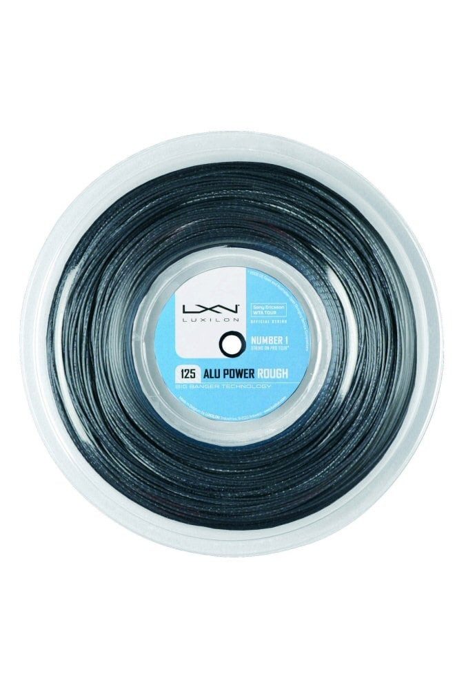 Tennissaite Alu Power Rough (Haltbarkeit+Spin) silber 220m Rolle