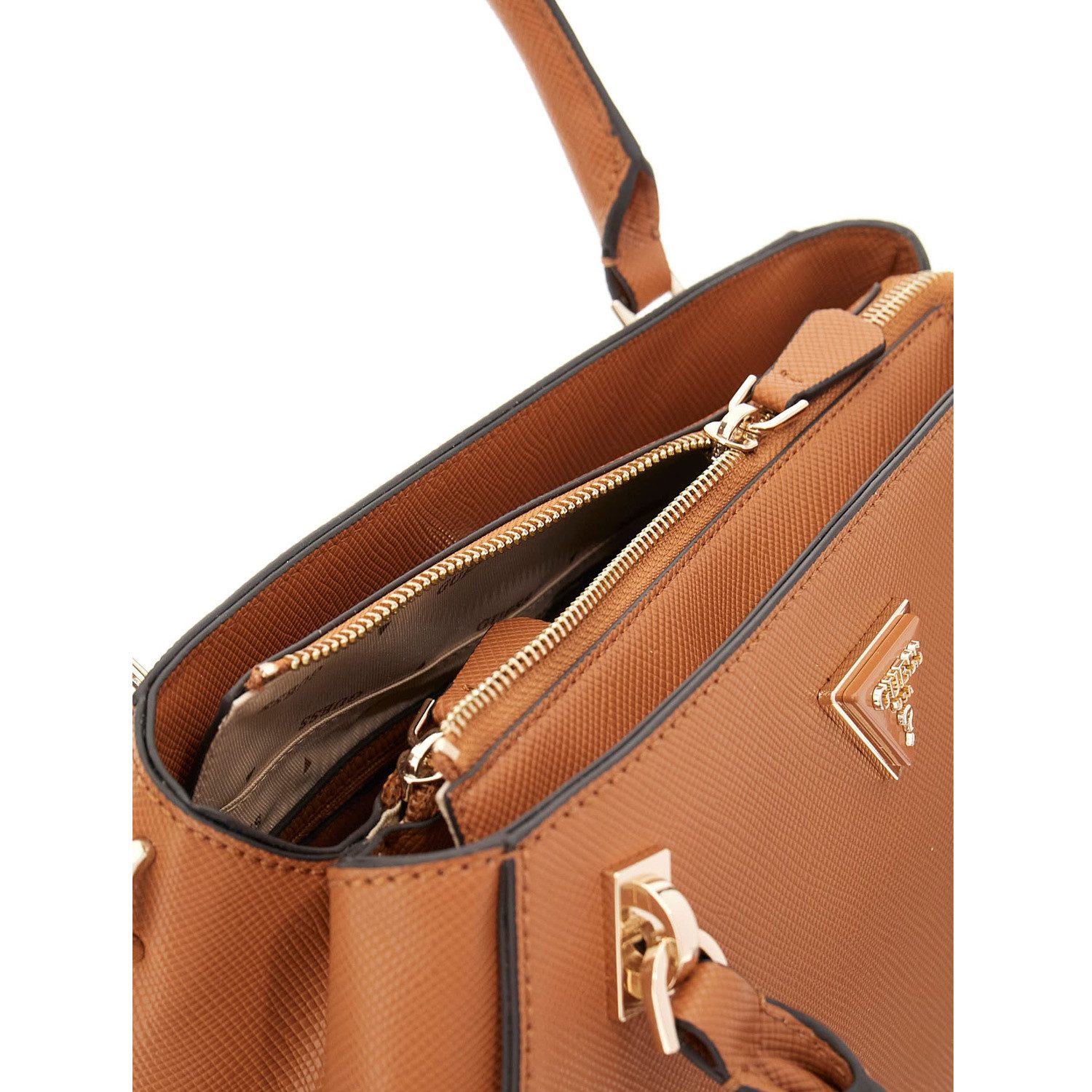 Guess Umhängetasche GUESS Handtasche Noelle II Light Cognac (1, 1-tlg., 1)