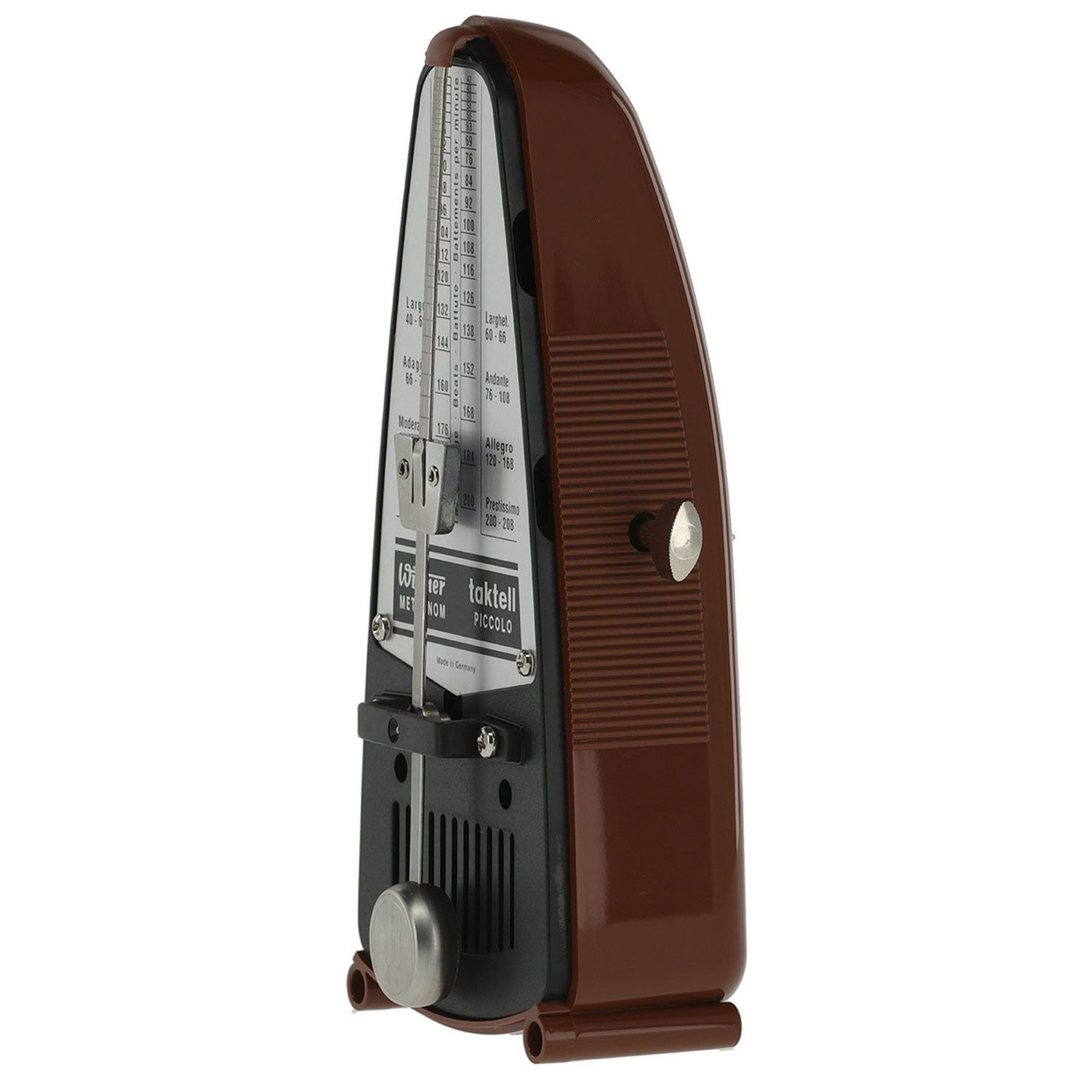 Wittner Metronom Wittner Metronom 831 Taktell Piccolo mechanisch Mahagoni-Braun, aufziehbar