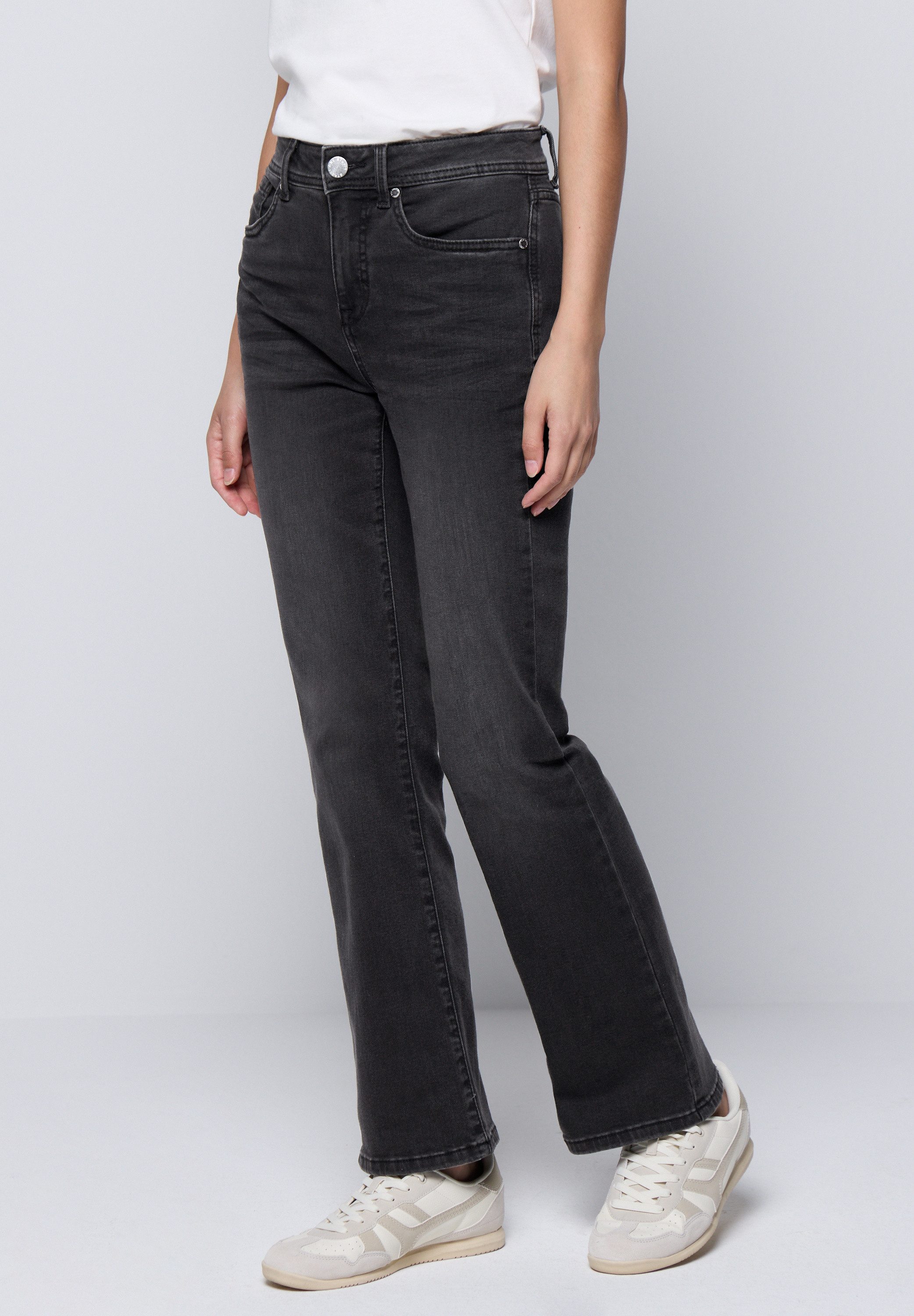 STREET ONE STUDIO Bootcut-Jeans High Waist günstig online kaufen