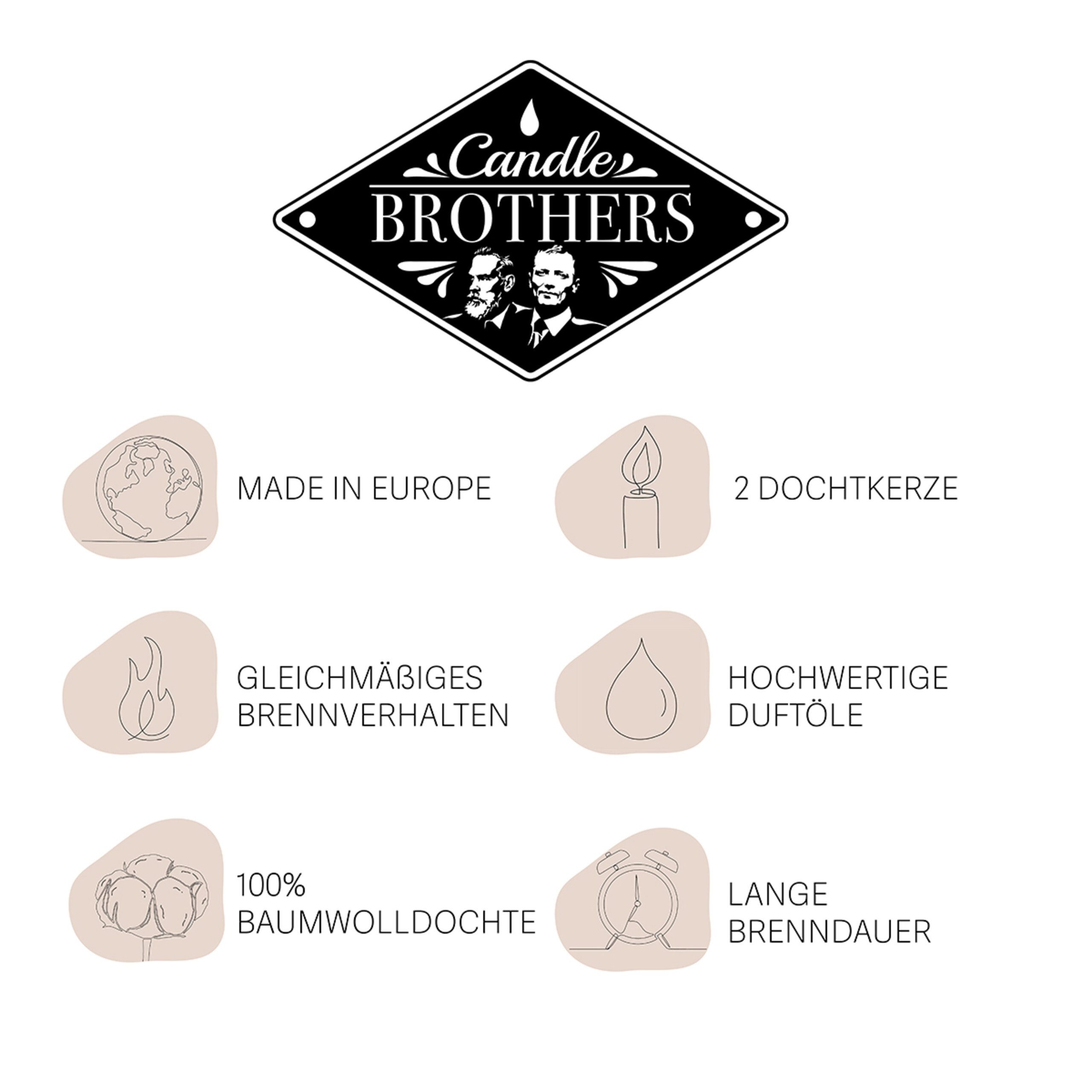 Candle BROTHERS Duftkerze Candle Brothers, Fresh Baked Waffle & Cream günstig online kaufen