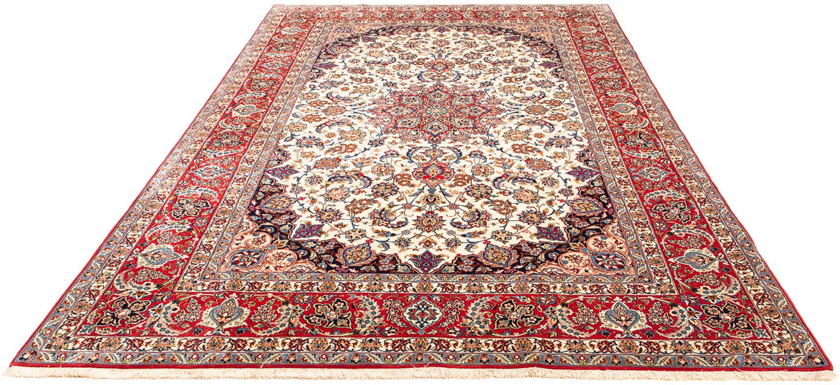 Orientteppich Perser - Isfahan - Premium - 326 x 205 cm - rot, morgenland, rechteckig, Höhe: 6 mm, Wohnzimmer, Handgeknüpft, Einzelstück mit Zertifikat