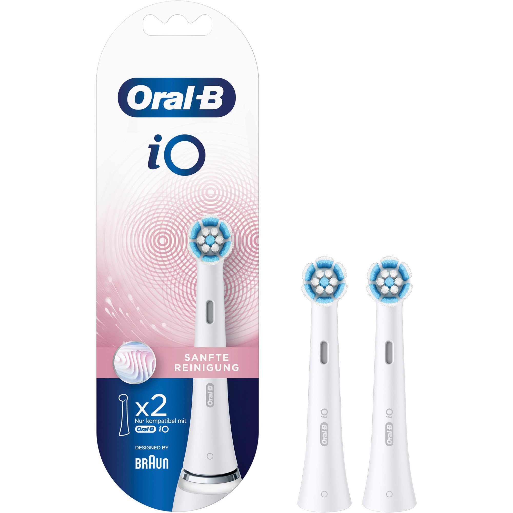 2er Zahnbürste iO Oral-B Oral-B Elektrische Sanfte Braun Reinigung