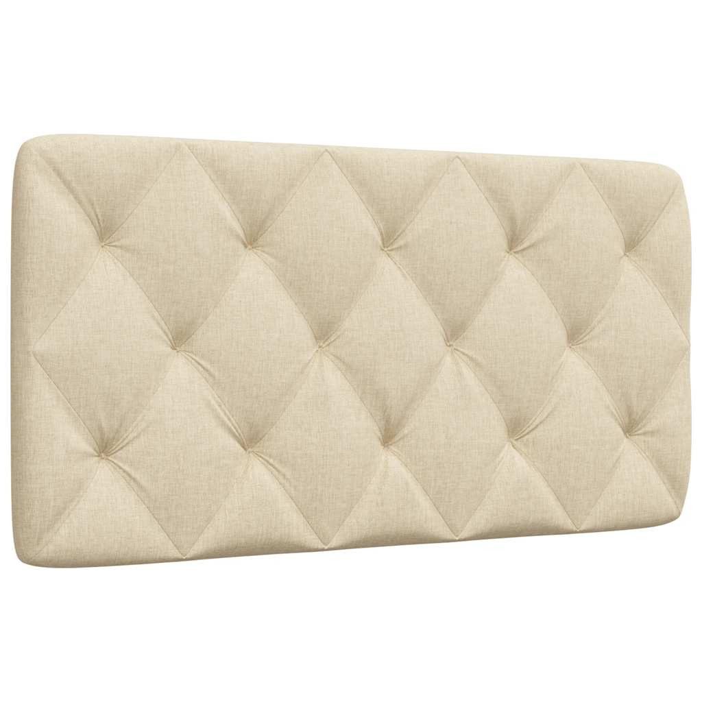 vidaXL Bett Kopfteil-Kissen Creme 100 cm Stoff (1-tlg)