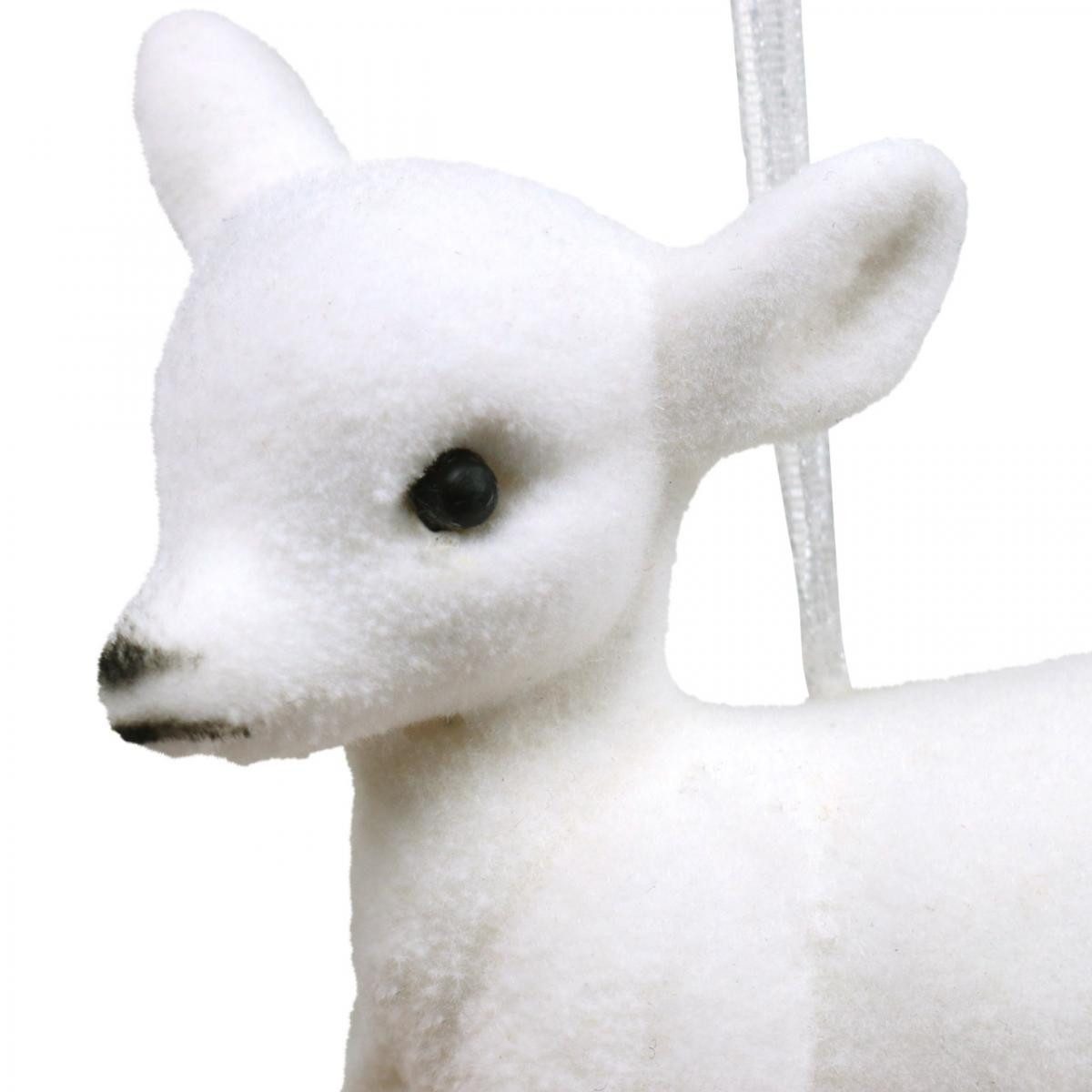 Kaemingk Schneemann Weihnachtsbaumschmuck Rentier Dekofiguren zum Aufhängen, 2 Stück