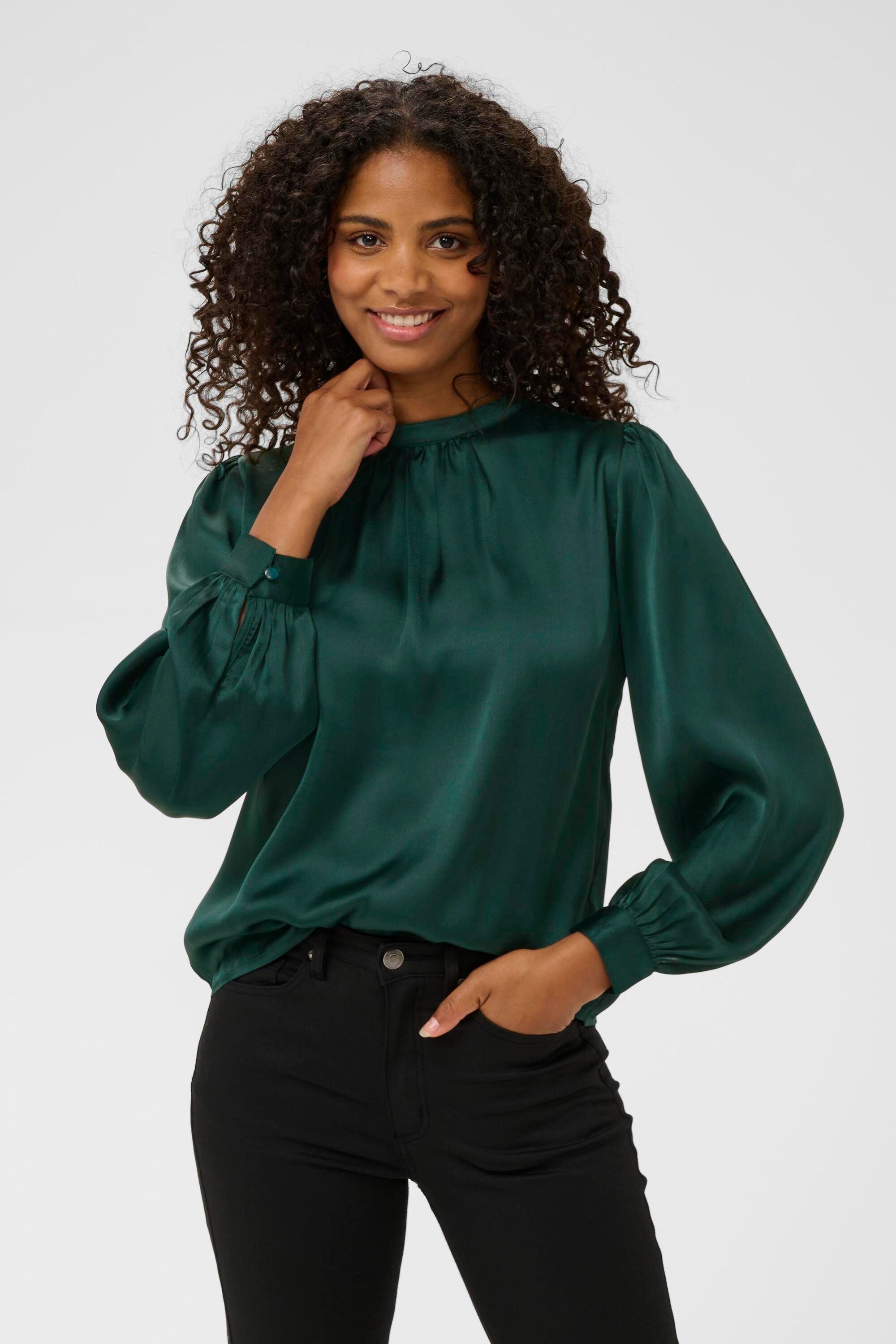 KAFFE Langarmbluse Langarm-Bluse KAamara günstig online kaufen