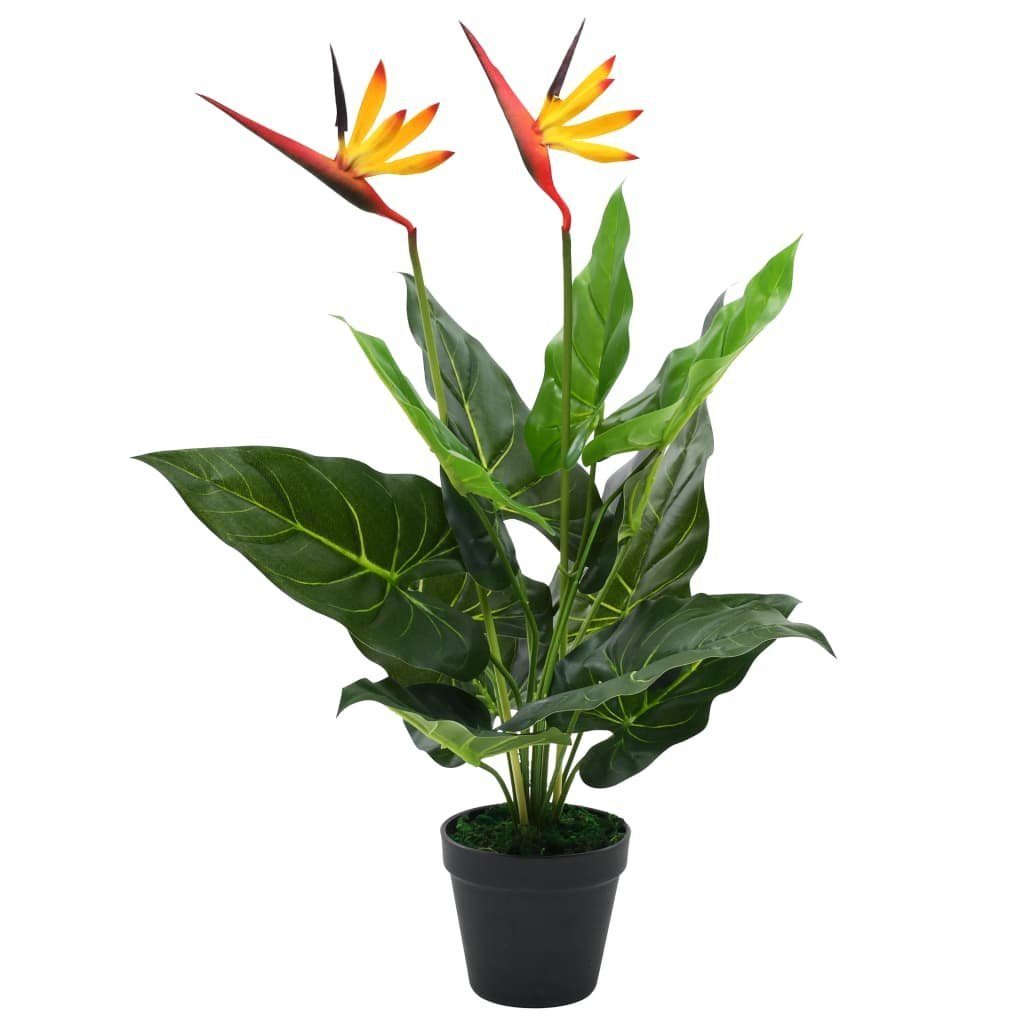 Künstliche Reginae 66 cm, Strelitzia Höhe 66 Paradiesvogelblume cm furnicato, Kunstpflanze