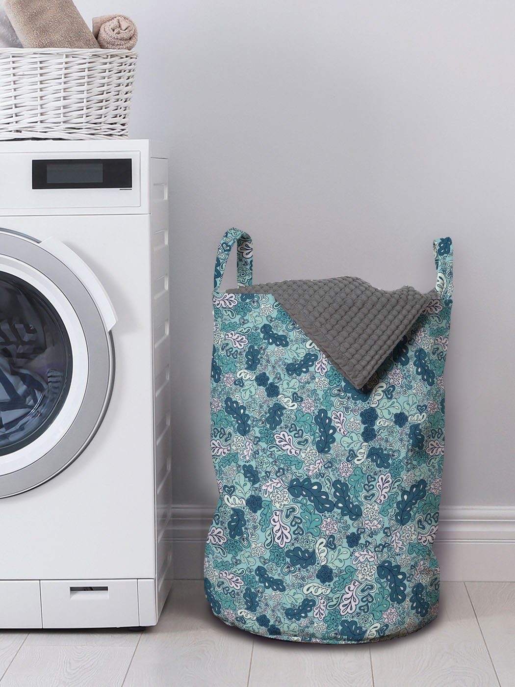 Abakuhaus Kordelzugverschluss Wäschesäckchen Waschsalons, Frühling für Branchen Wäschekorb Griffen Blätter Natur mit