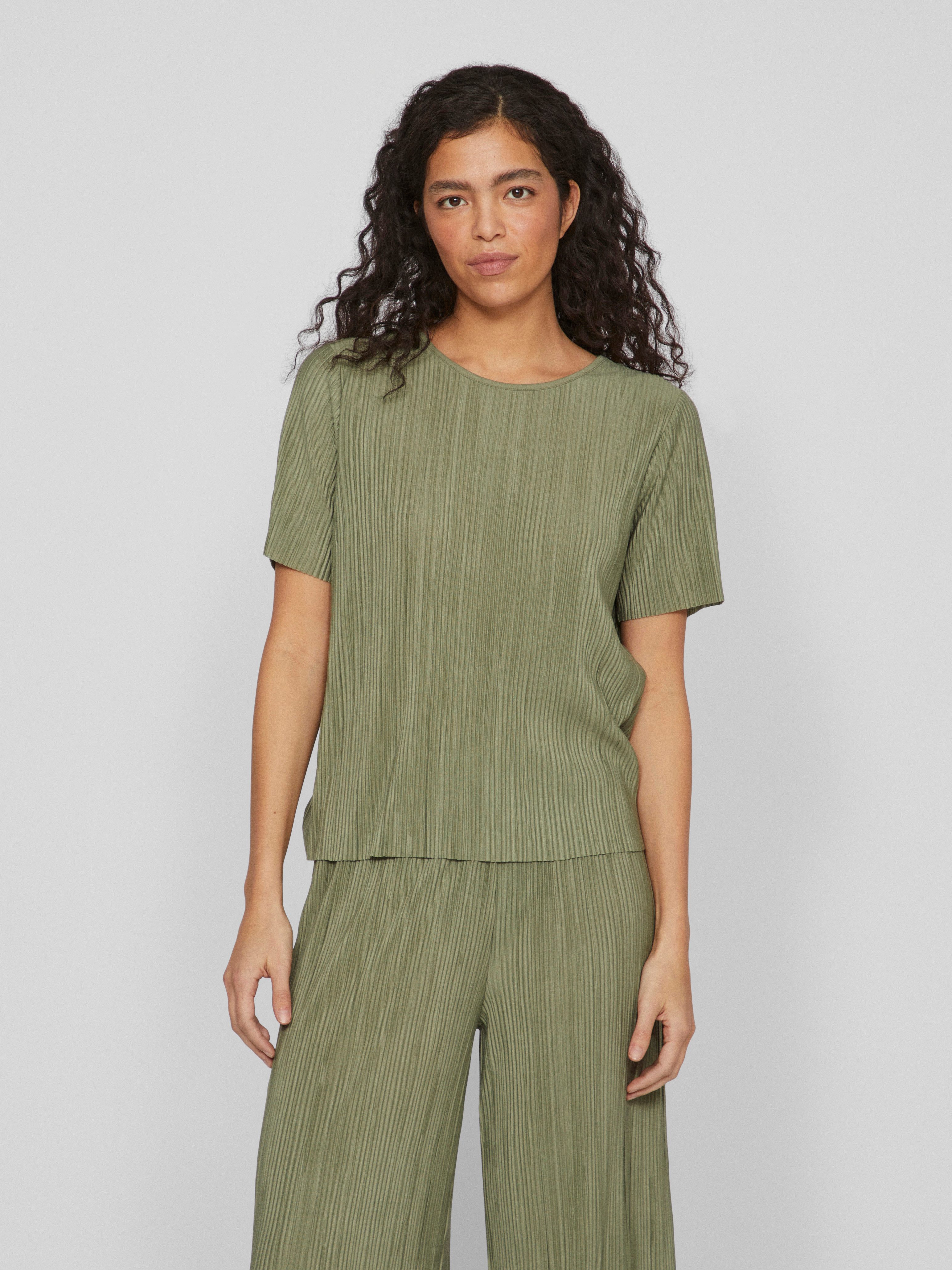 Vila Kurzarmshirt VIPLISA O-NECK S/S TOP günstig online kaufen