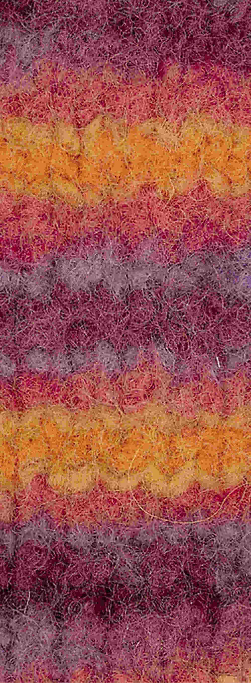 LANA GROSSA FELTRO PRINT Häkelwolle, 50 m (50 Gramm), Mehrfarbige Filzwolle zum Stricken & Filzen