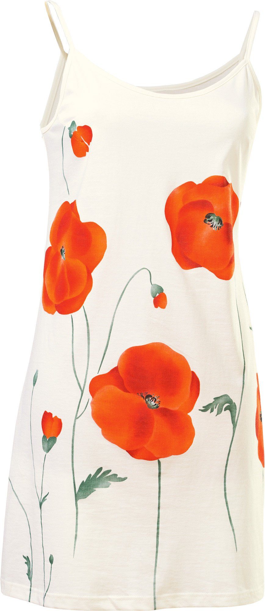 Erwin Müller Nachthemd Damen-Nachthemd Single-Jersey Blumen günstig online kaufen